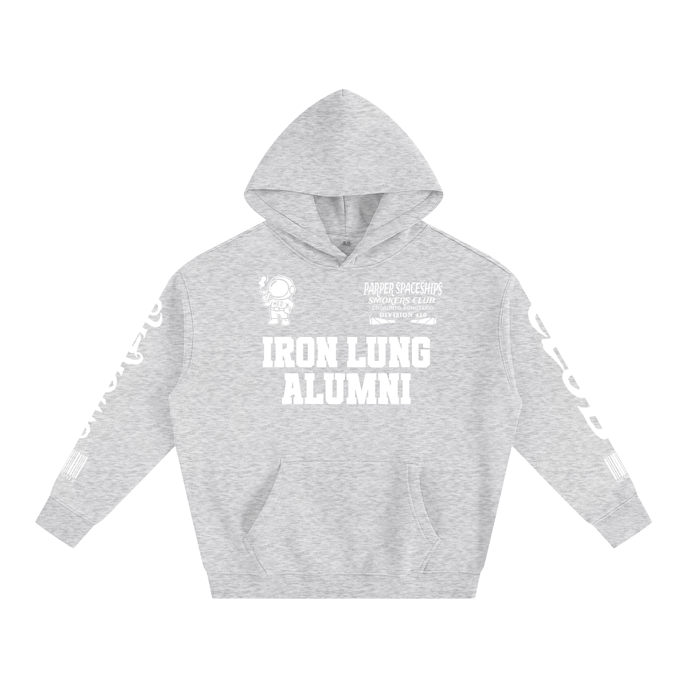 FLYWLKR "PAPER SPACESHIPS SMOKERS CLUB" Oversize Fleeced Hoodie
