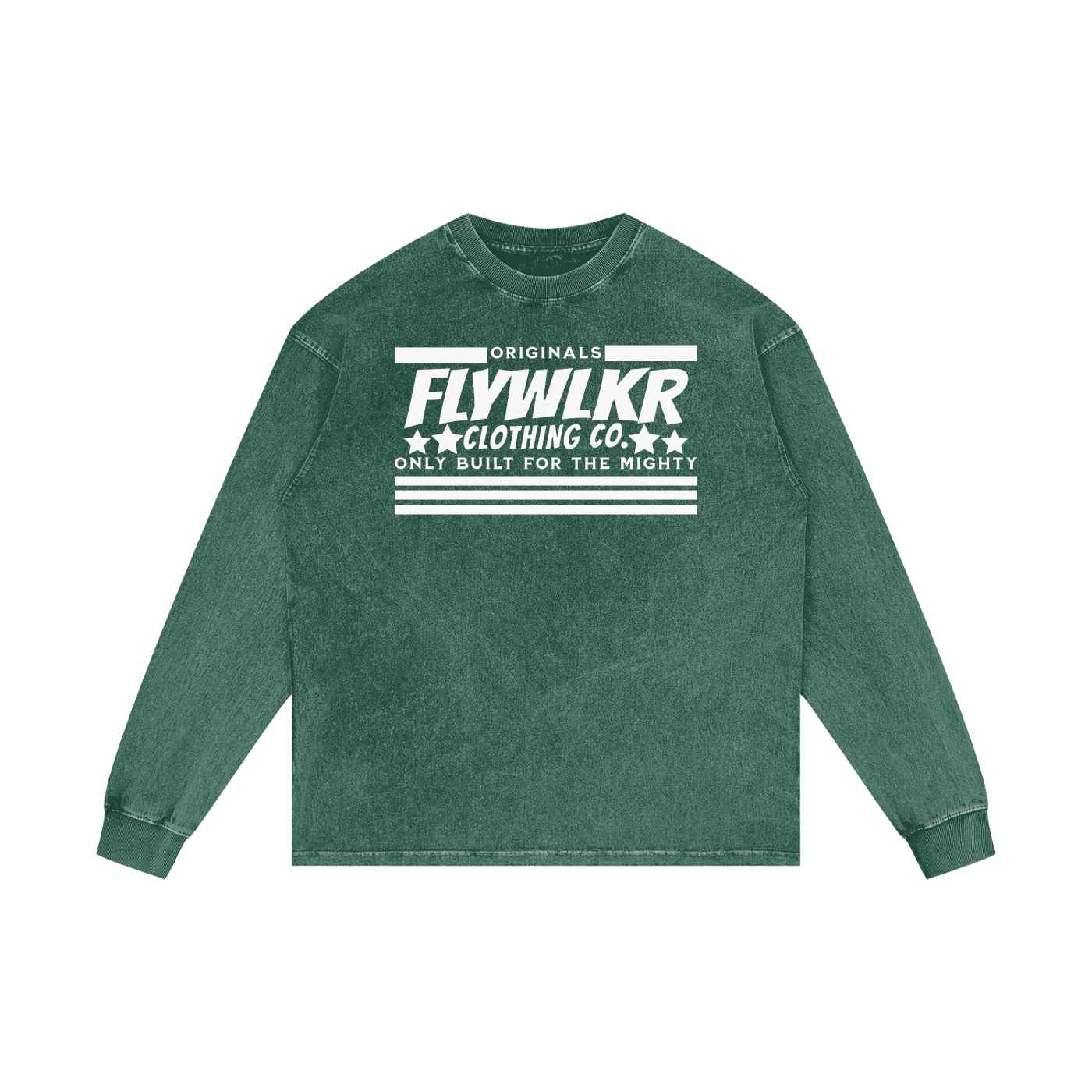 FLYWLKR "ORIGINALS" Acid Wash Oversize Long Sleeve T-Shirt