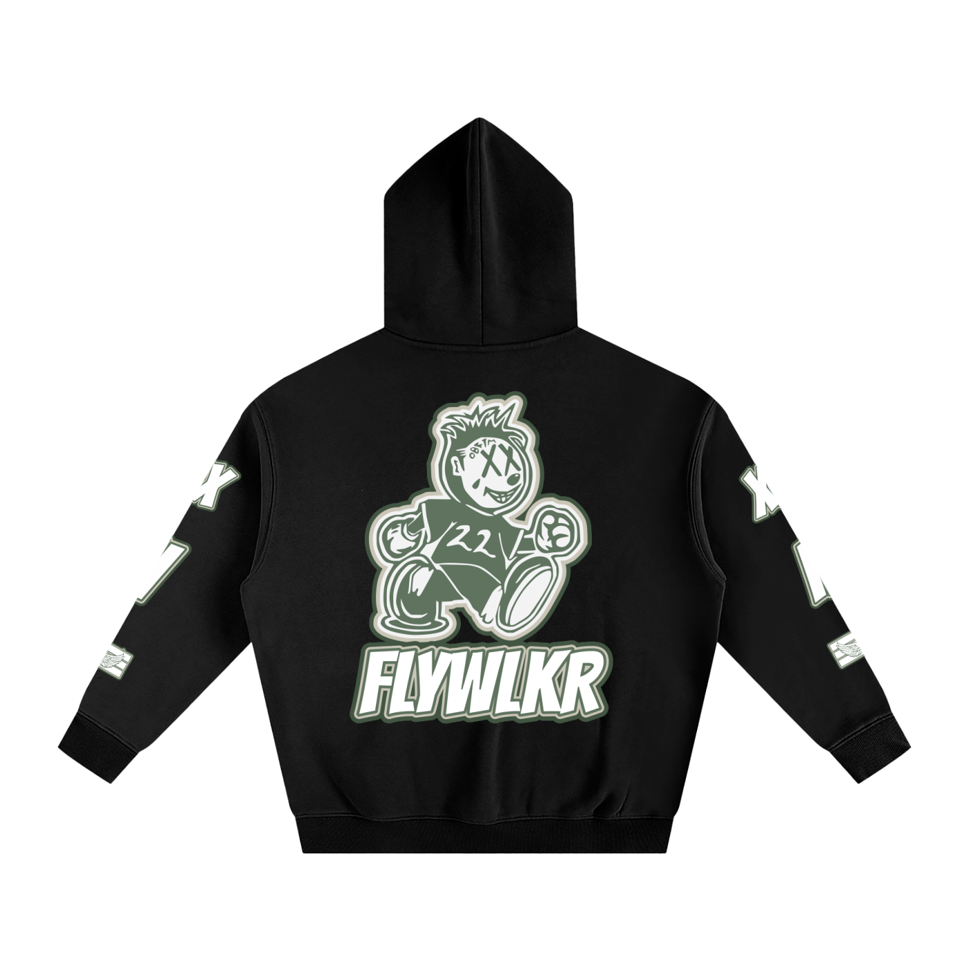 FLYWLKR ORIGINALS "OLIMOSSCREM" Oversize Fleeced Hoodie