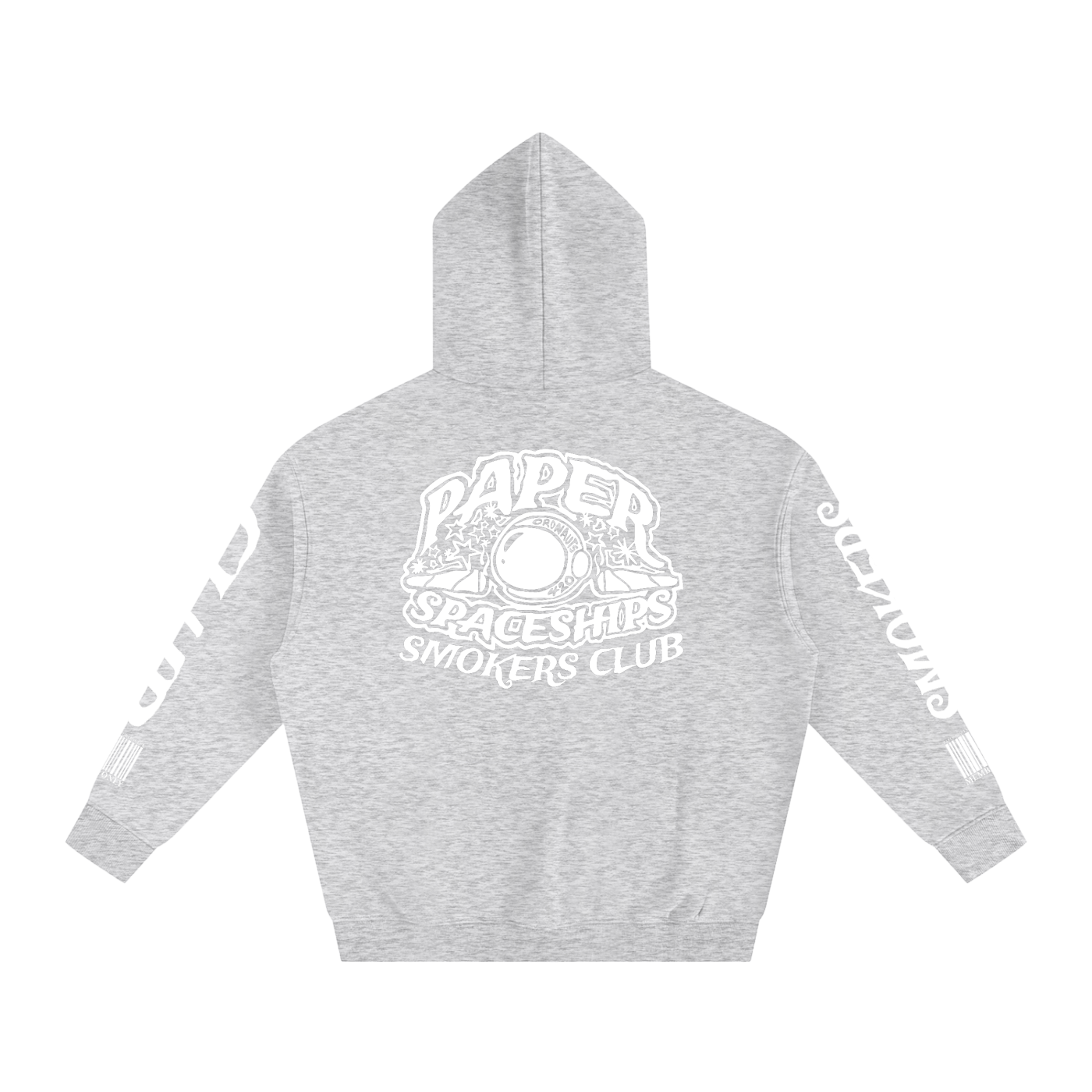 FLYWLKR "PAPER SPACESHIPS SMOKERS CLUB" Oversize Fleeced Hoodie