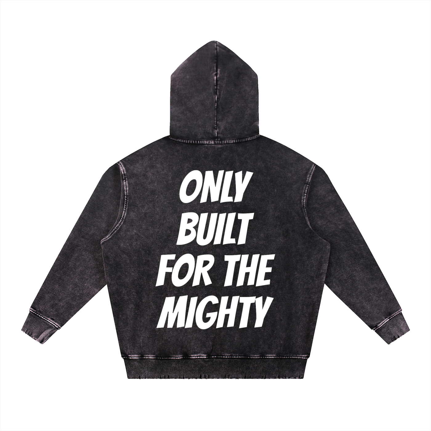 FLYWLKR "ORIGINALS" Snow Wash Hand-Frayed Heavyweight  Hoodie