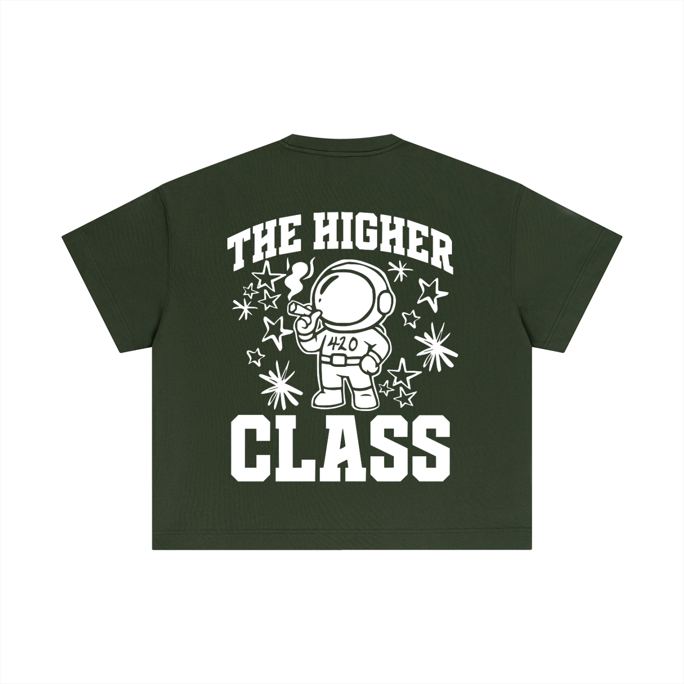FLYWLKR "THE HIGH CLASS" Essential Cotton Boxy T-Shirt