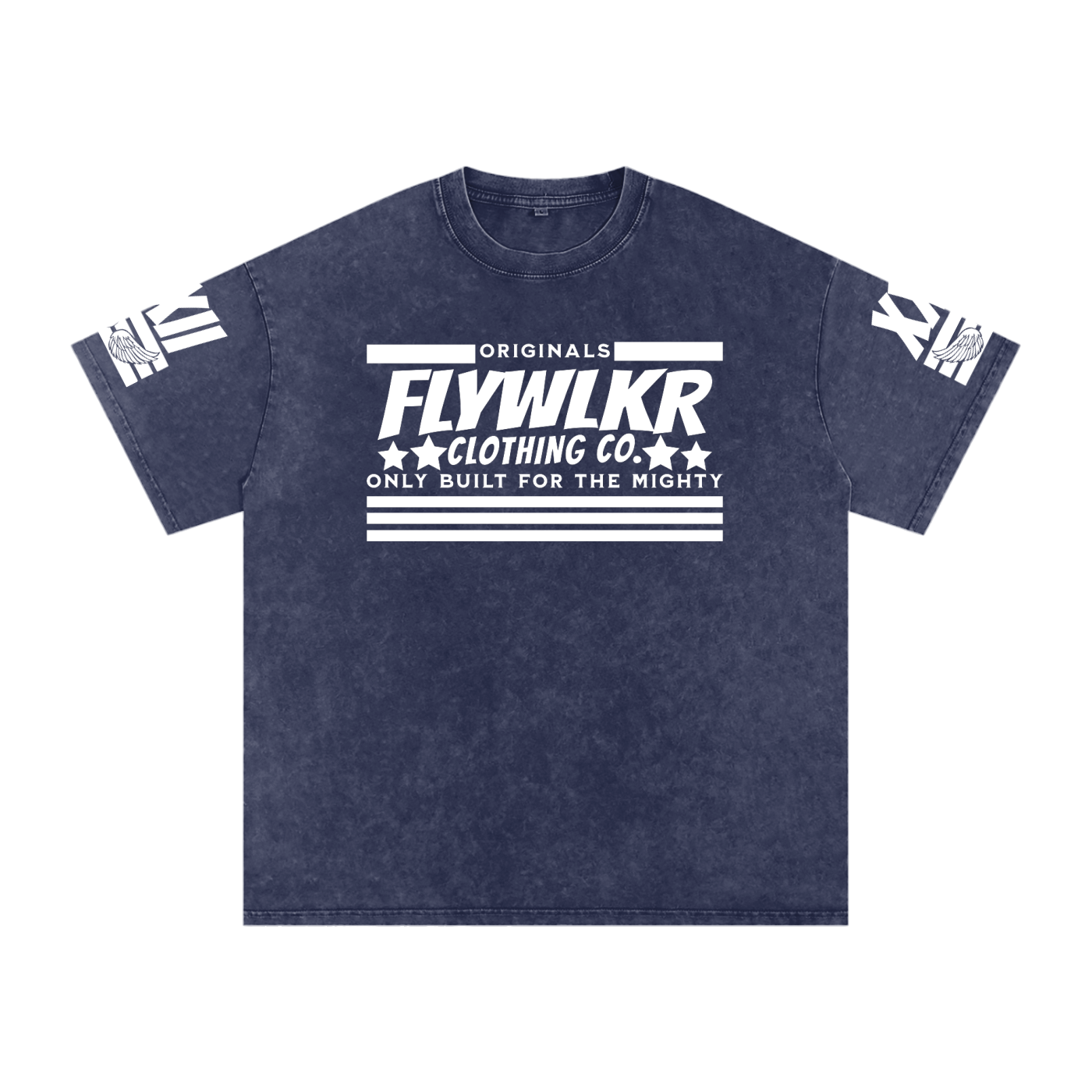 FLYWLKR "ORIGINALS" Snow Washed Oversized Cotton T-Shirt