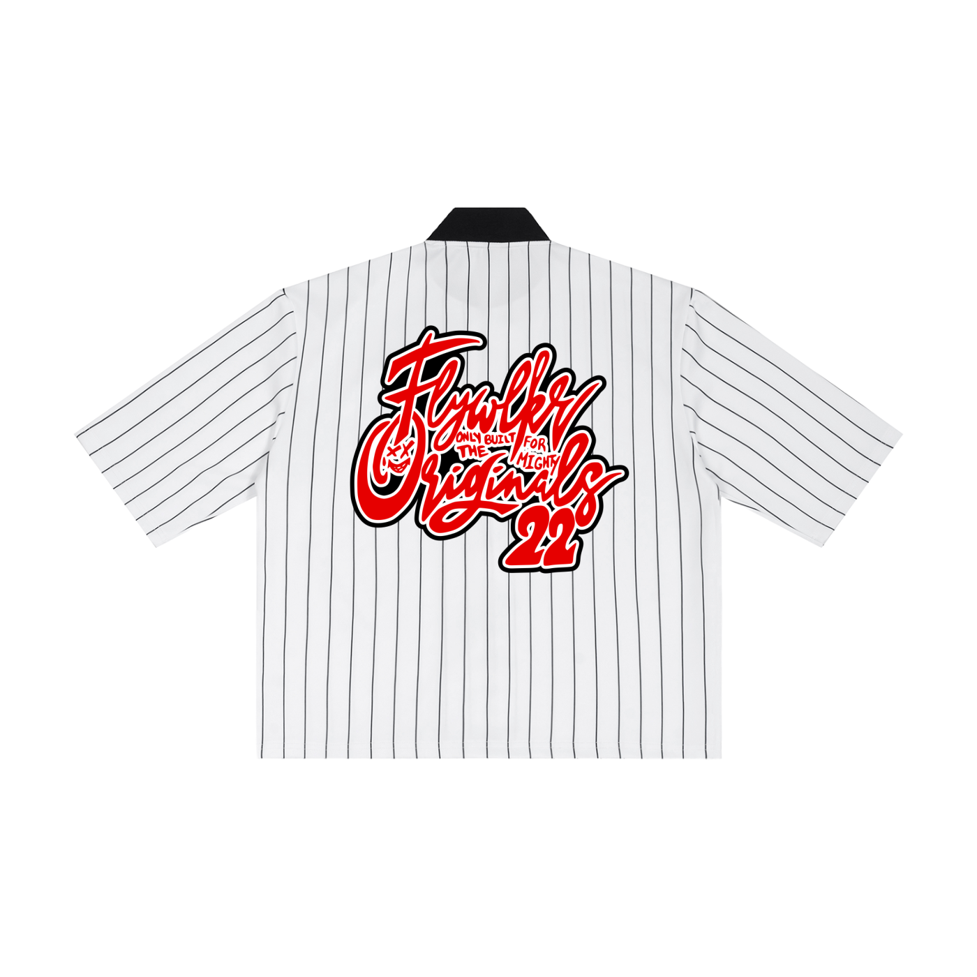 FLYWLKR "ORIGINALS" VUnisex Striped Full-Zip Baseball Jersey