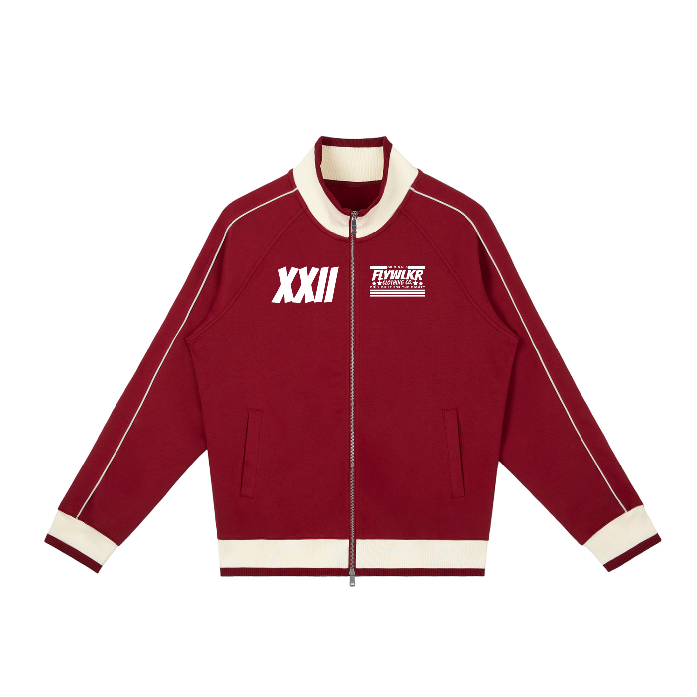 FLYWLKR "ORIGINALS" Color Block Raglan Sleeve Zip Track Jacket