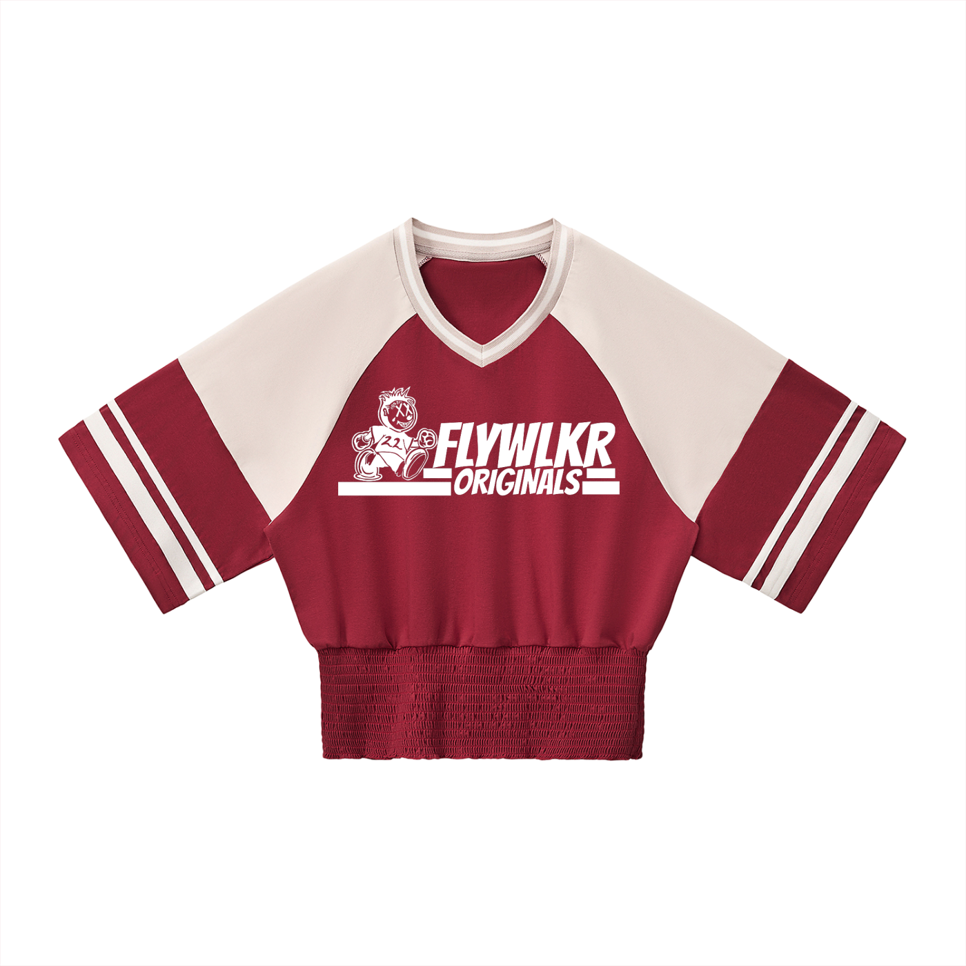 FLYWLKR "ORIGINALS" Women's Color Block Ruched T-Shirt