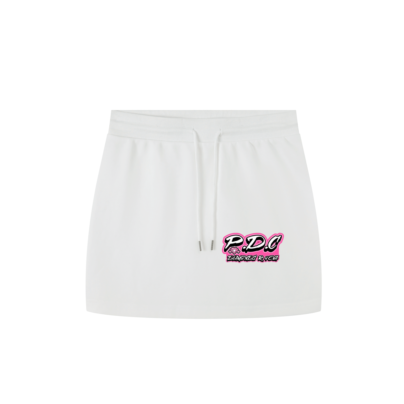 FLYWLKR ORIGINALS "PINK DIAMOND CLUB" Essential Drawstring Skirt