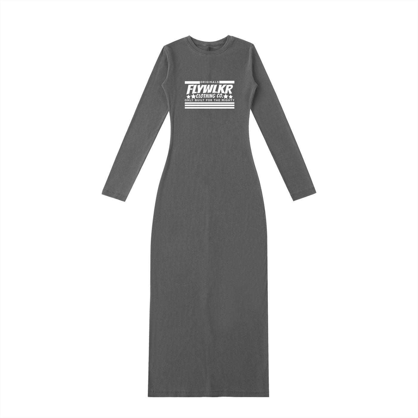 FLYWLKR "ORIGINALS" Dyed Washed Slit Maxi Dress