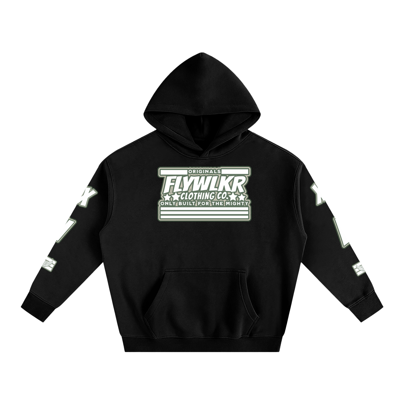 FLYWLKR ORIGINALS "OLIMOSSCREM" Oversize Fleeced Hoodie