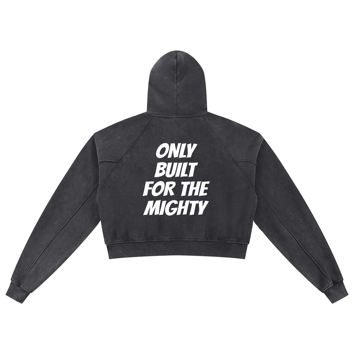 FLYWLKR "ORIGINALS" Snow Washed Cropped Hoodie