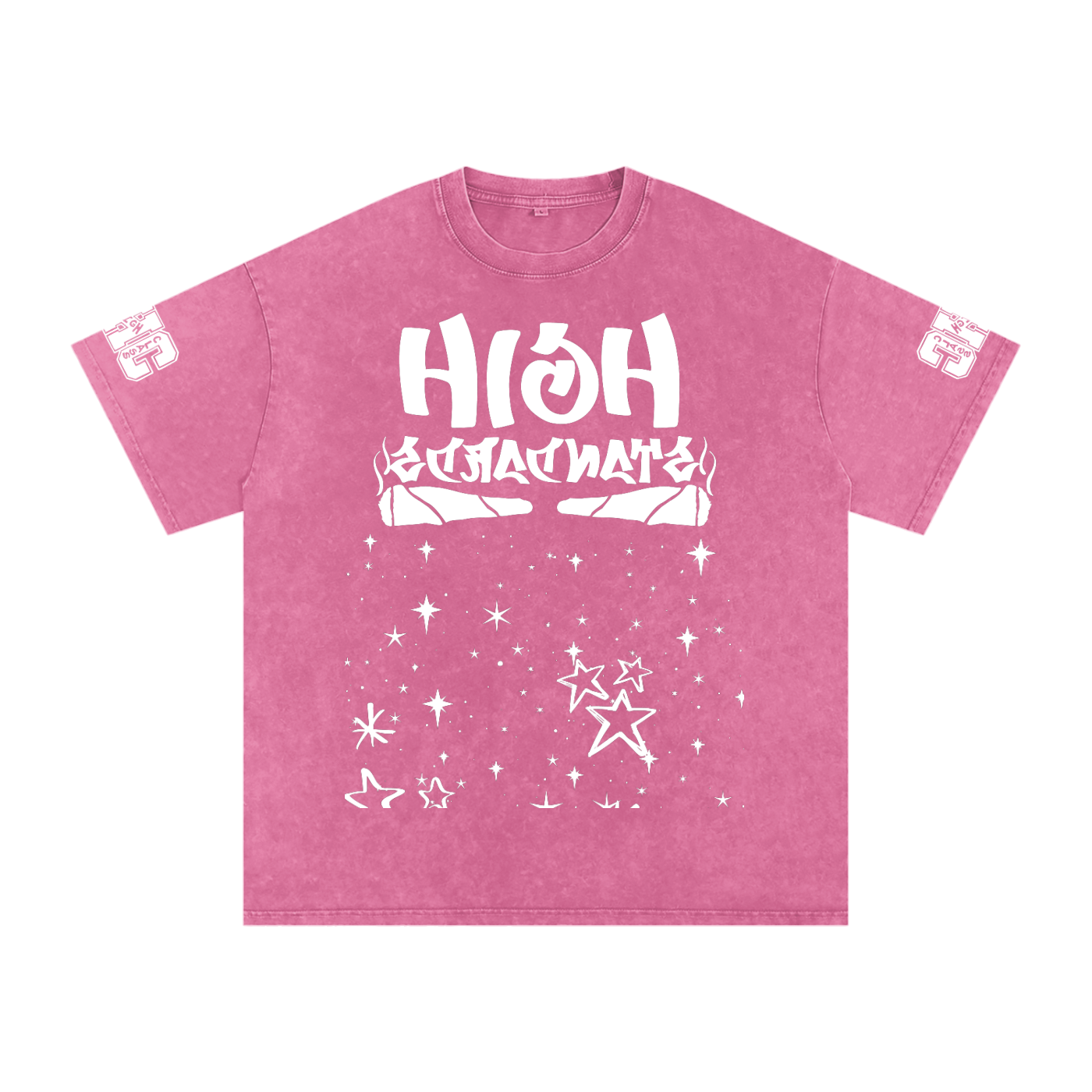 FLYWLKR "THE HIGH CLASS" Snow Washed Oversized Cotton T-Shirt