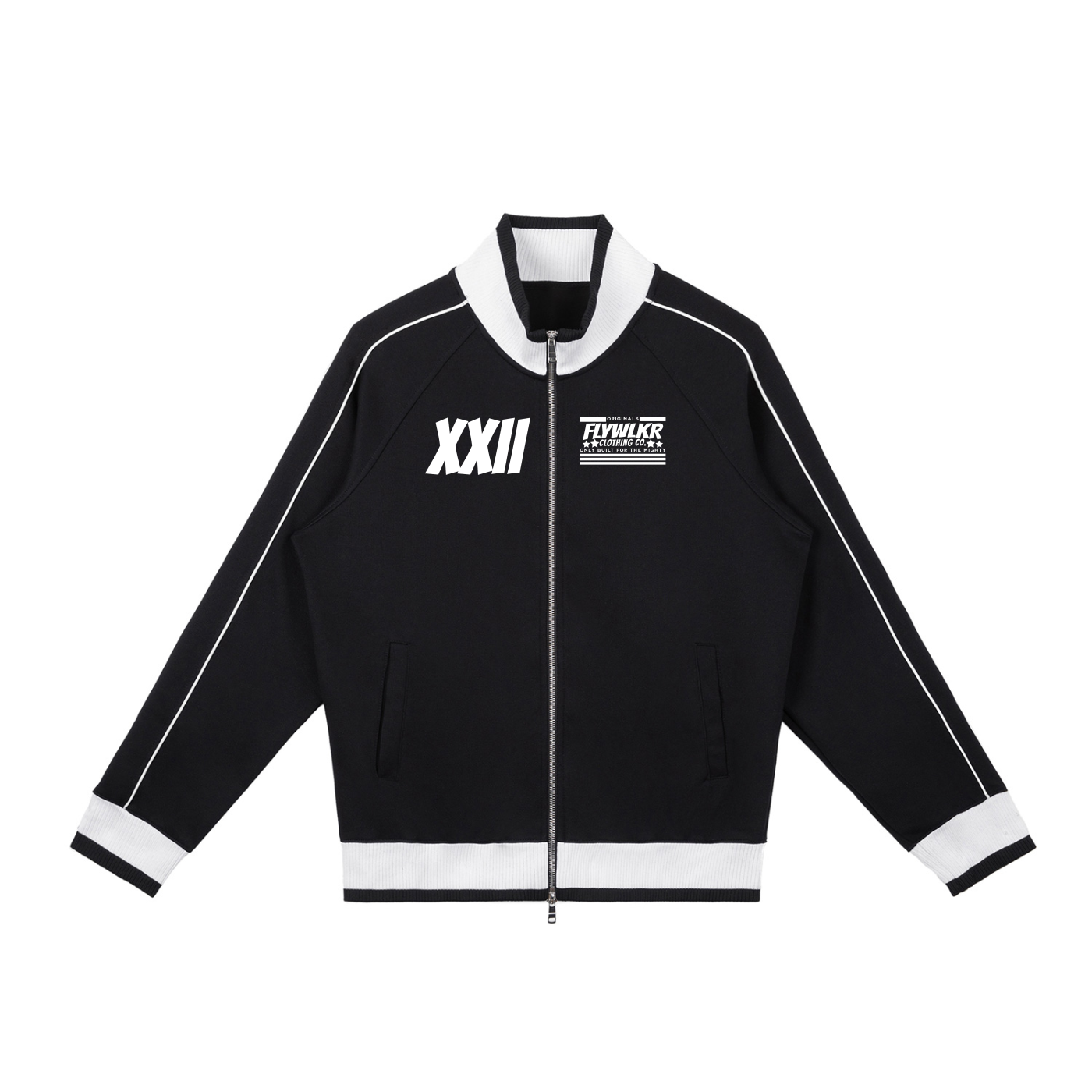 FLYWLKR "ORIGINALS" Color Block Raglan Sleeve Zip Track Jacket