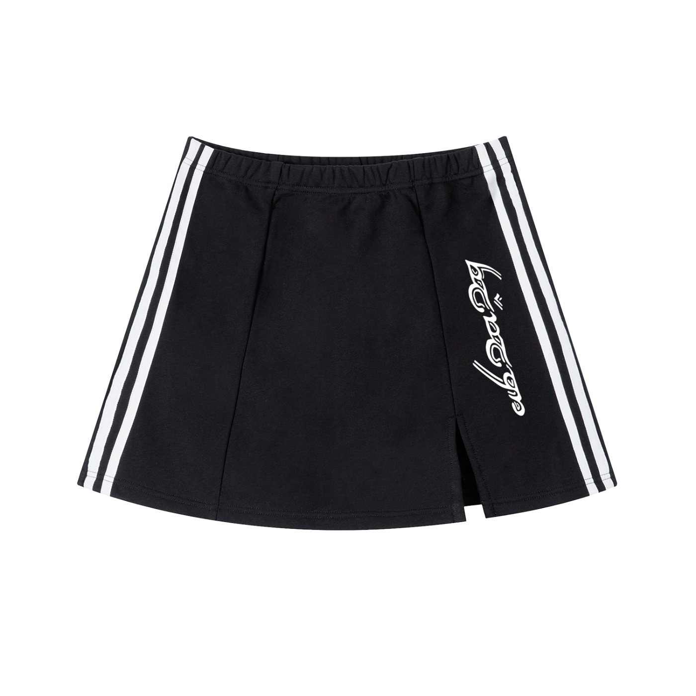FLYWLKR "ORIGINALS" Contrast Side Stripe Slit Skirt