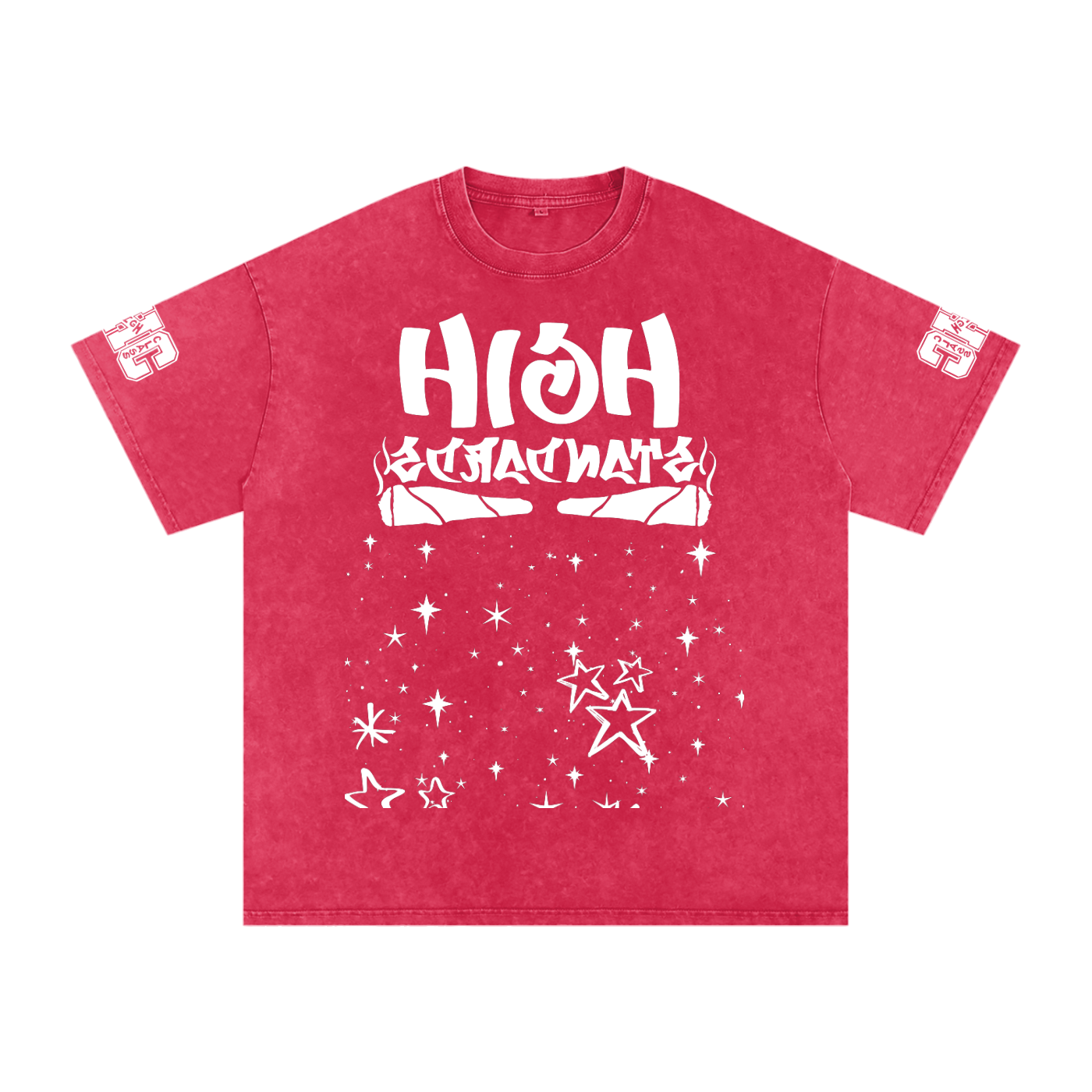 FLYWLKR "THE HIGH CLASS" Snow Washed Oversized Cotton T-Shirt