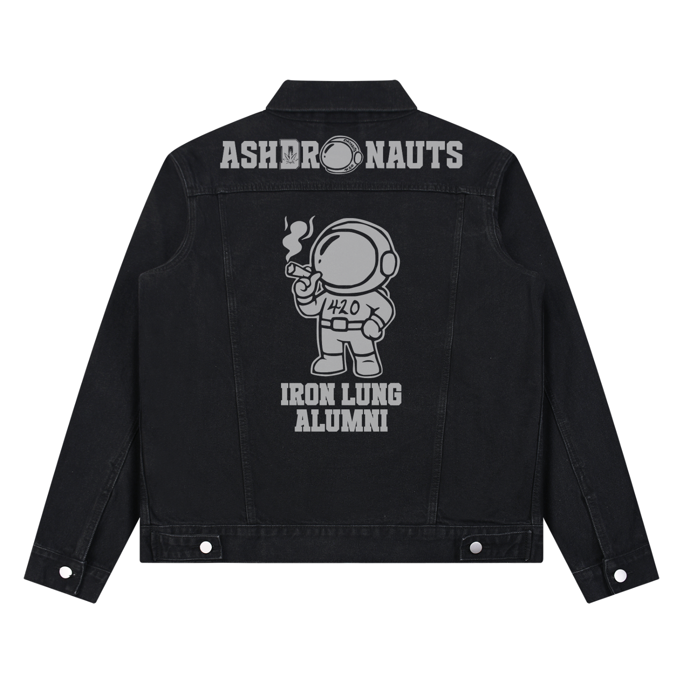 FLYWLKR "PAPER SPACESHIPS" Unisex Vintage Wash Denim Jacket