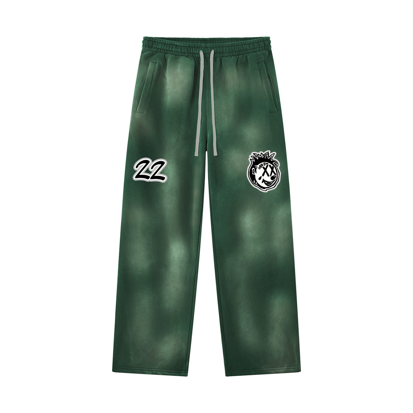 FLYWLKR ORIGINALS Unisex Sunfade Wide Leg Fleece Sweatpants