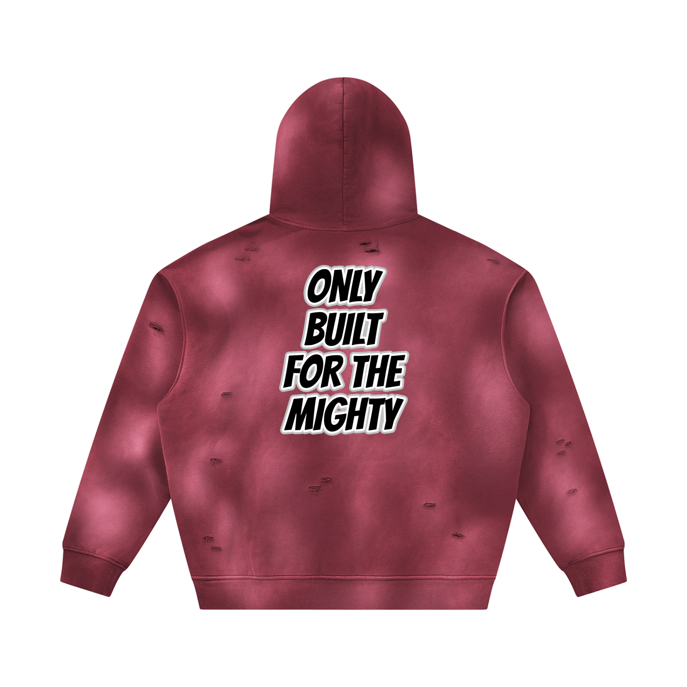 FLYWLKR ORIGINALS Unisex Sunfade Frayed Fleece Hoodie