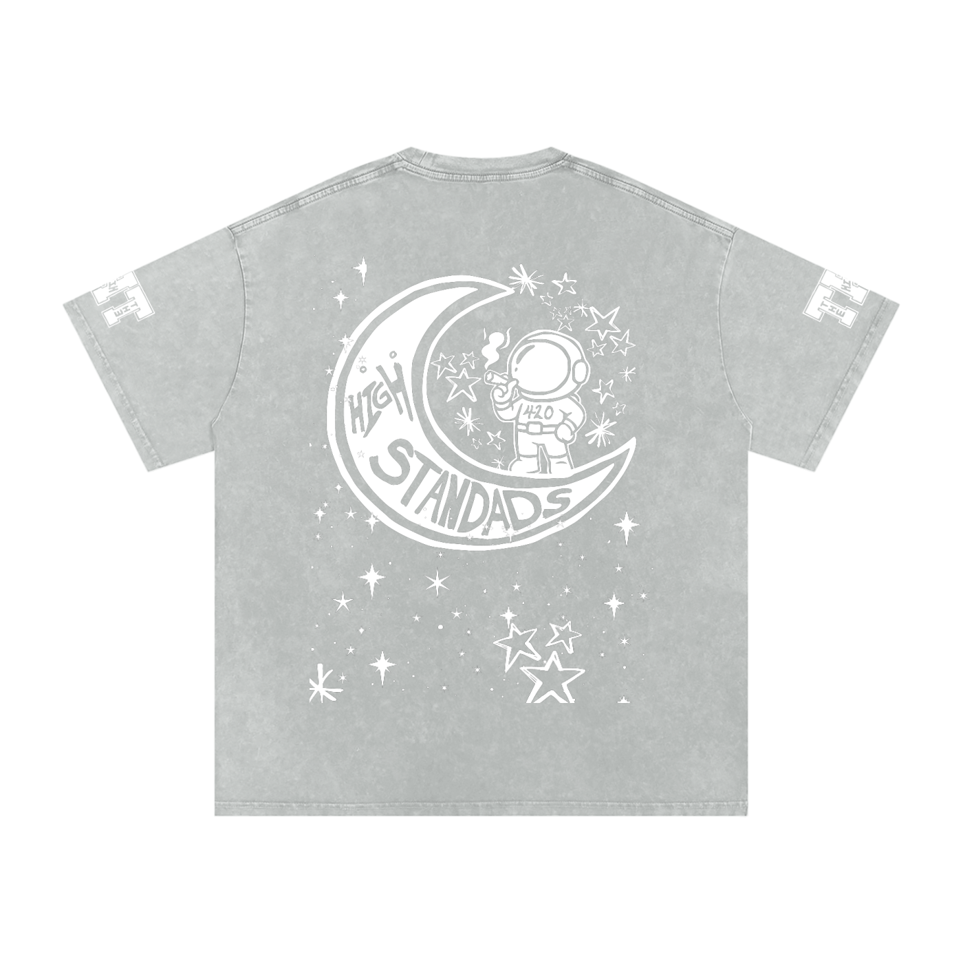 FLYWLKR "THE HIGH CLASS" Snow Washed Oversized Cotton T-Shirt