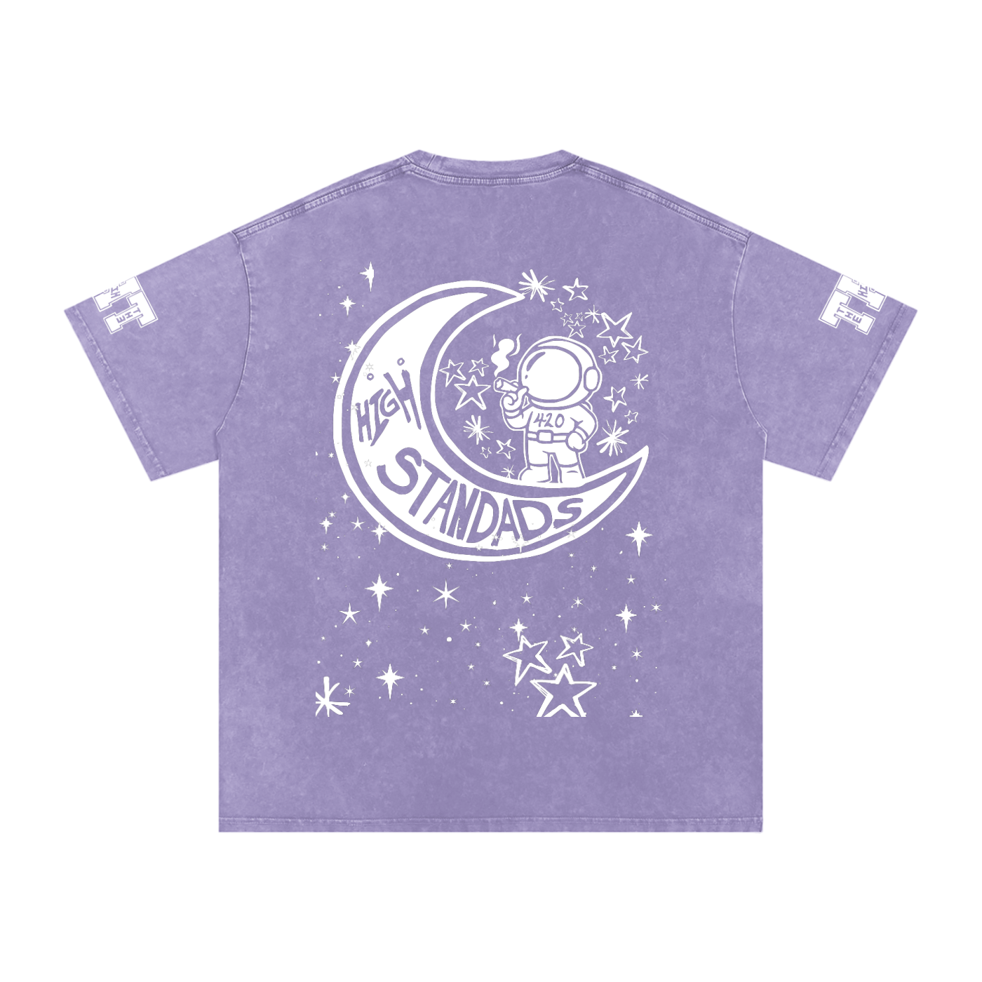 FLYWLKR "THE HIGH CLASS" Snow Washed Oversized Cotton T-Shirt