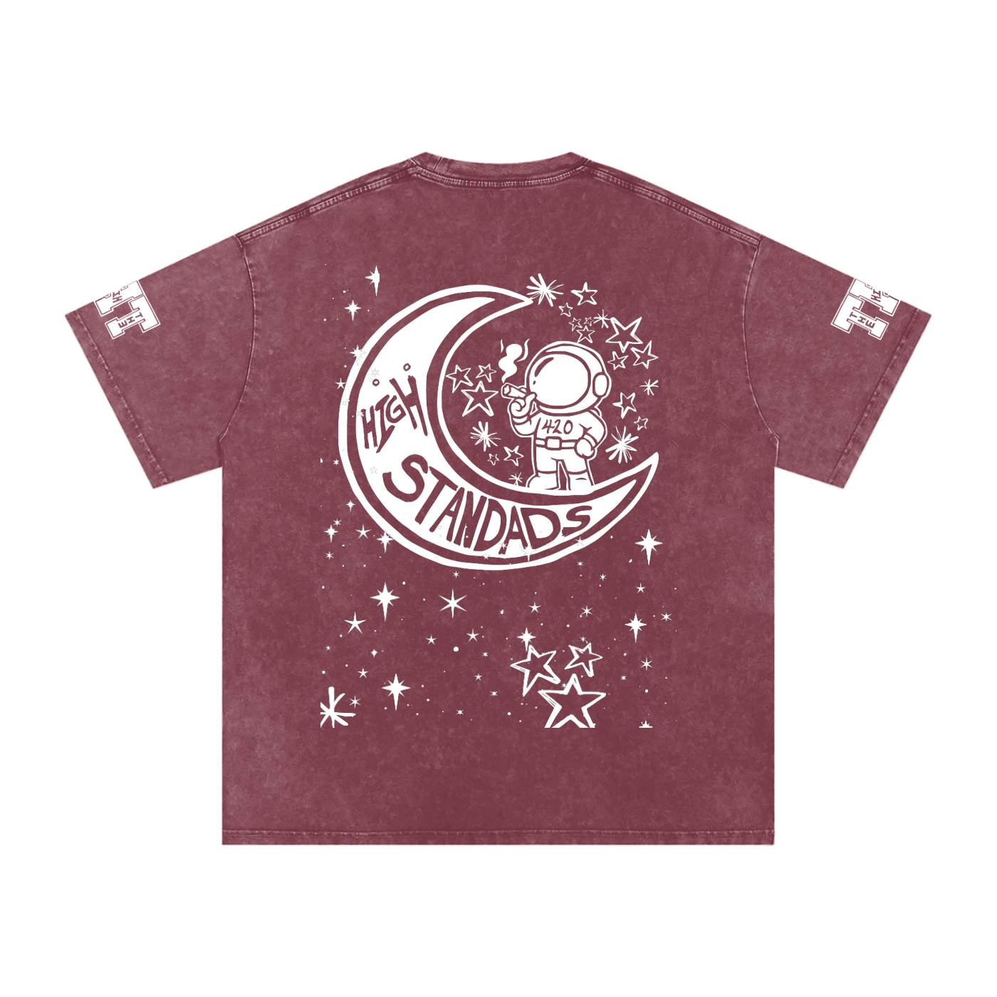 FLYWLKR "THE HIGH CLASS" Snow Washed Oversized Cotton T-Shirt