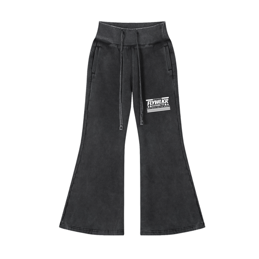 FLYWLKR "ORIGINALS" Vintage Washed Flared Fleece Pants