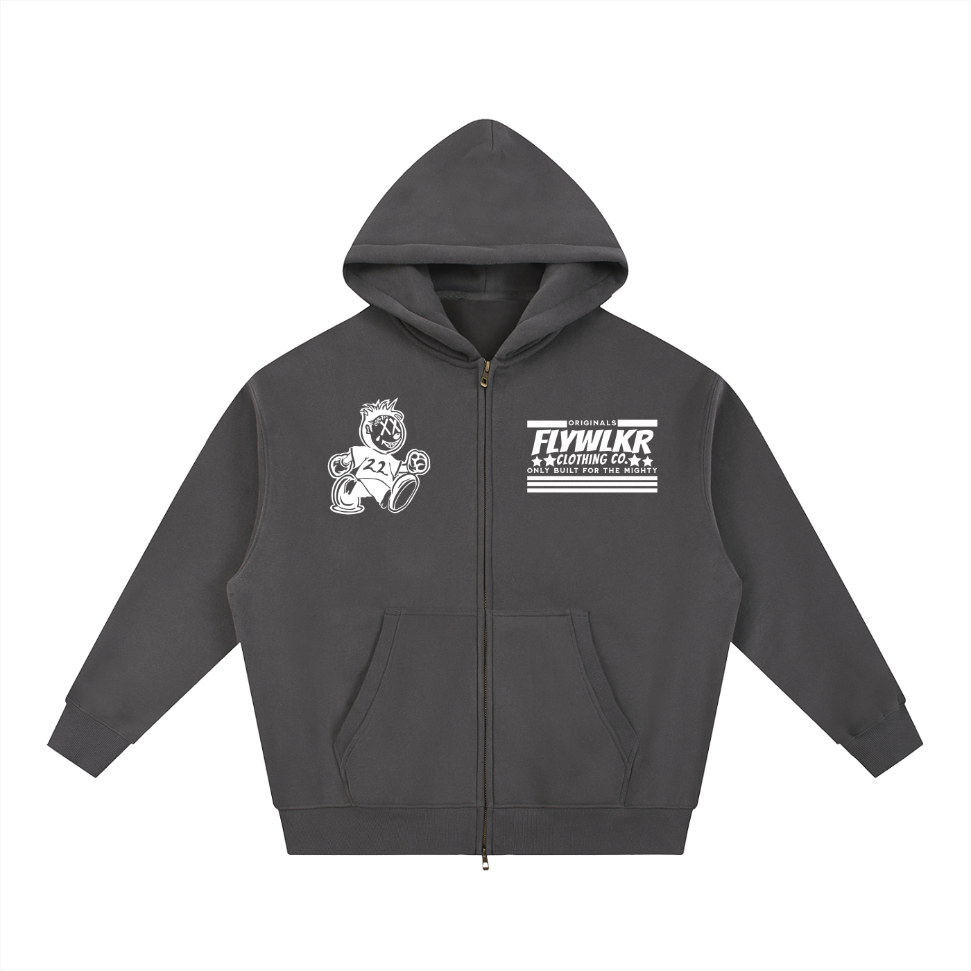 FLYWLKR "ORIGINAL" Essential Fleece Boxy Hoodie