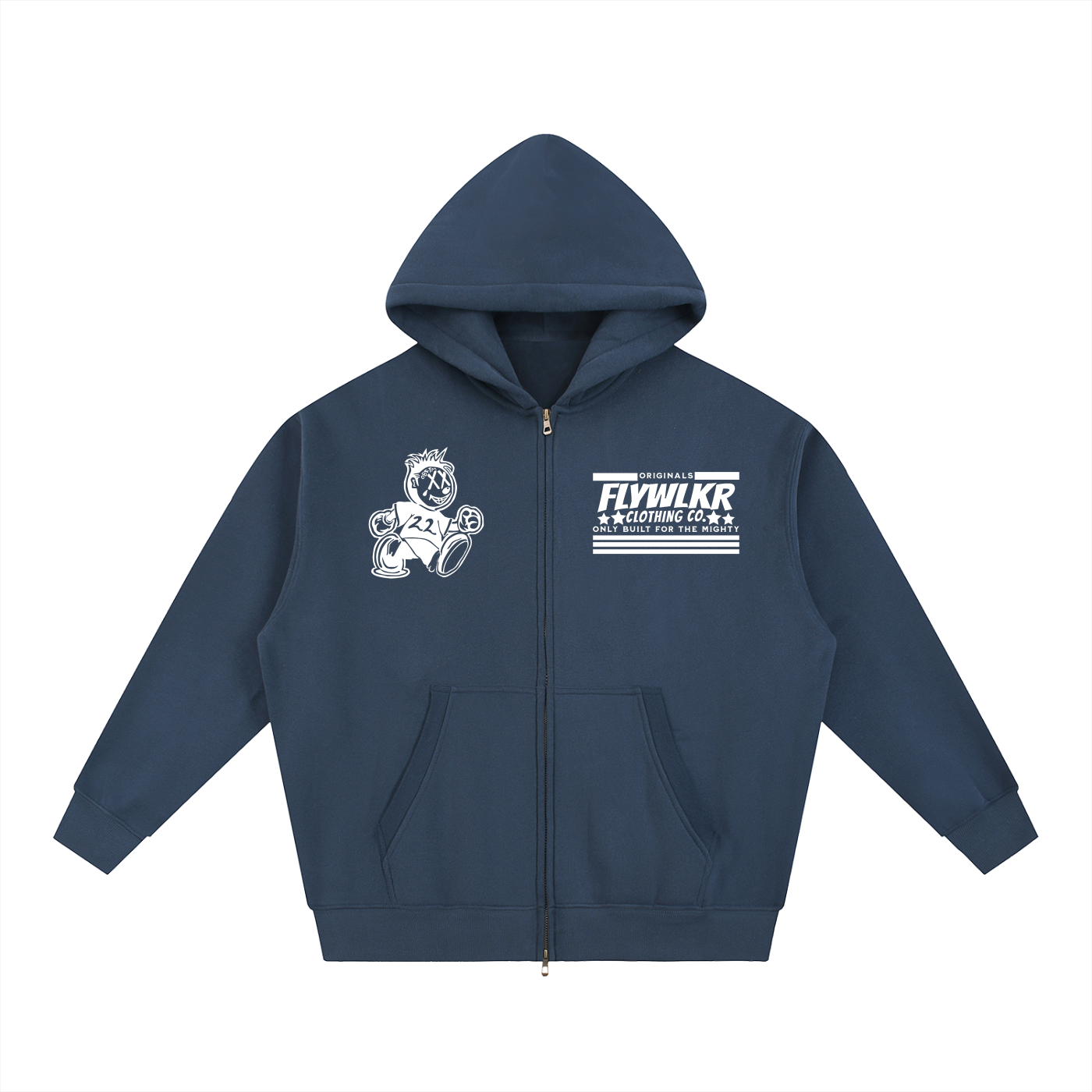 FLYWLKR "ORIGINAL" Essential Fleece Boxy Hoodie