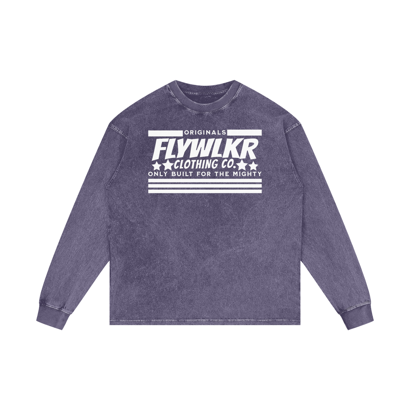 FLYWLKR "ORIGINALS" Acid Wash Oversize Long Sleeve T-Shirt