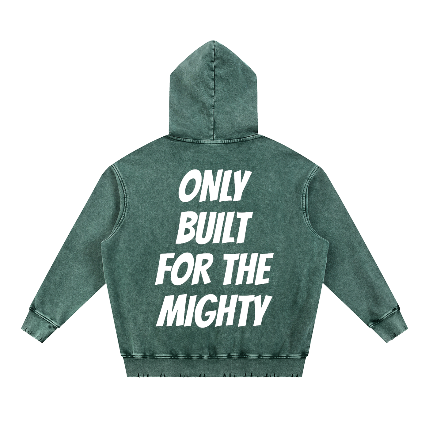 FLYWLKR "ORIGINALS" Snow Wash Hand-Frayed Heavyweight  Hoodie