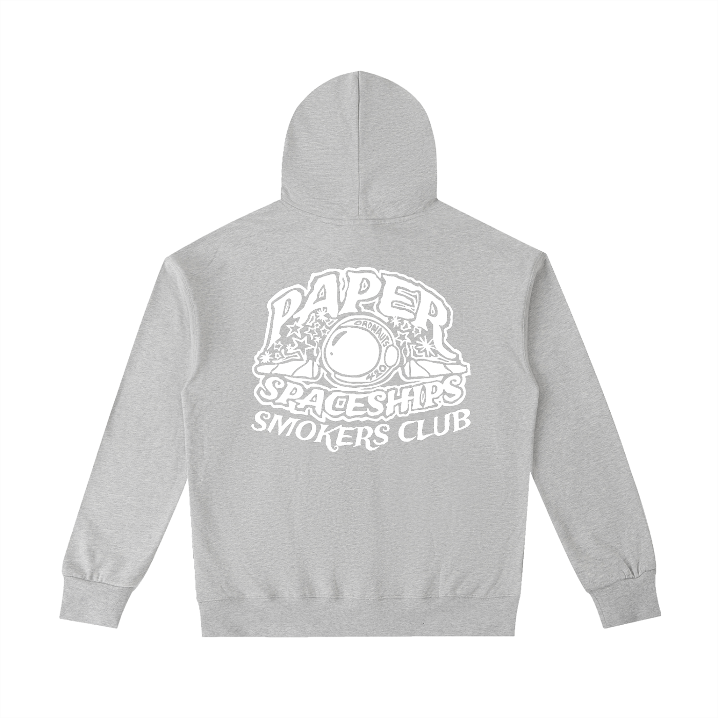 FLYWLKR "PAPER SPACESHIPS SMOKERS CLUB" Essential Heavyweight Cotton Hoodie