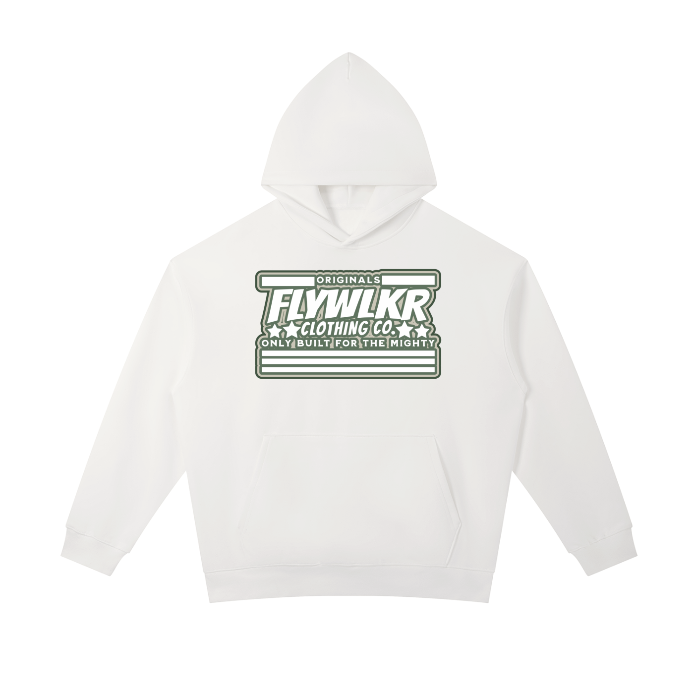 FLYWLKR ORIGINALS "OLIMOSSCREM" Essential Heavyweight Hoodie