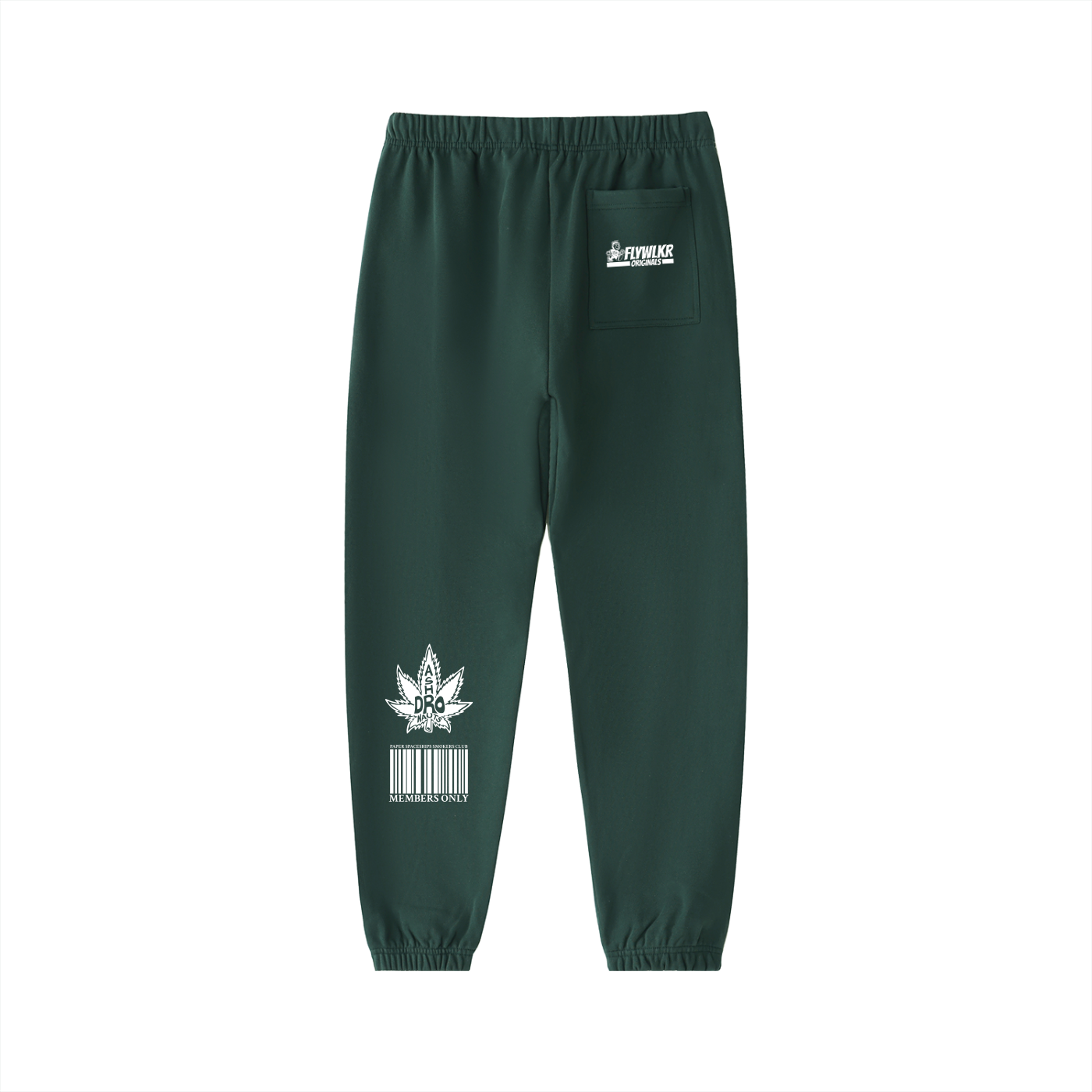 FLYWLKR "PAPER SPACESHIPS SMOKERS CLUB" Essential Heavyweight Cotton Sweatpants