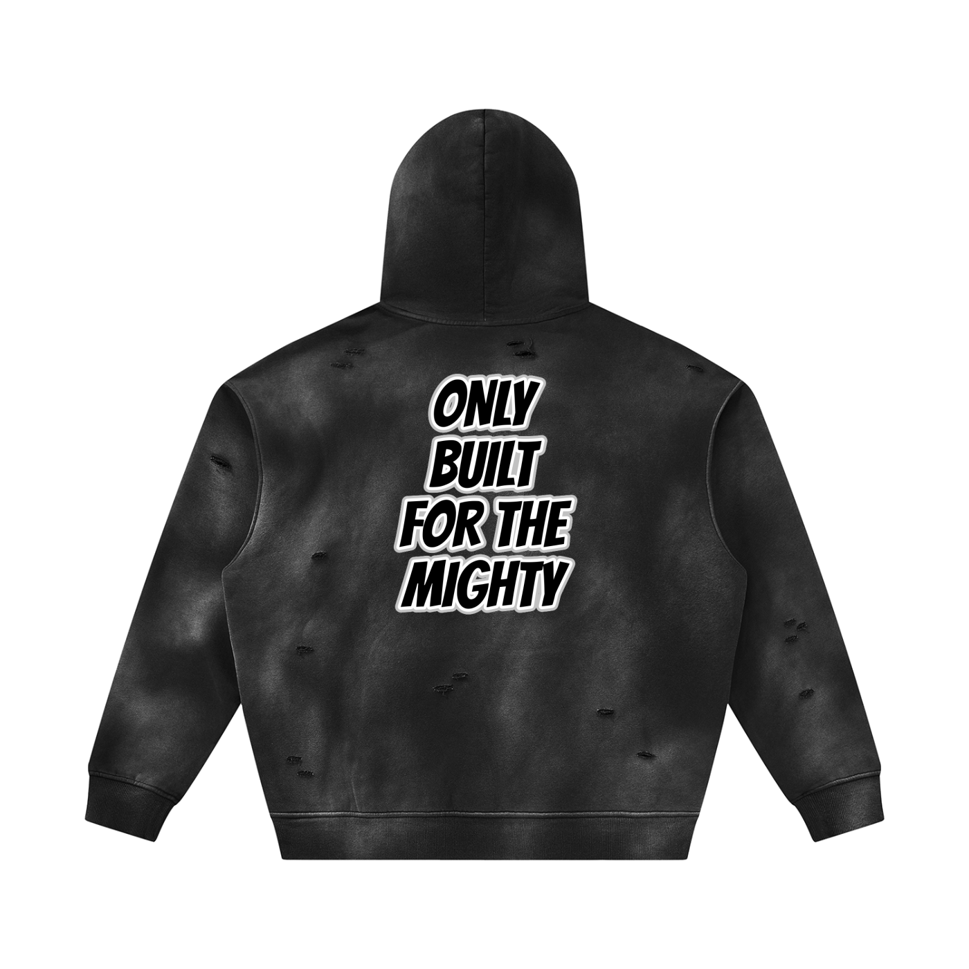 FLYWLKR ORIGINALS Unisex Sunfade Frayed Fleece Hoodie