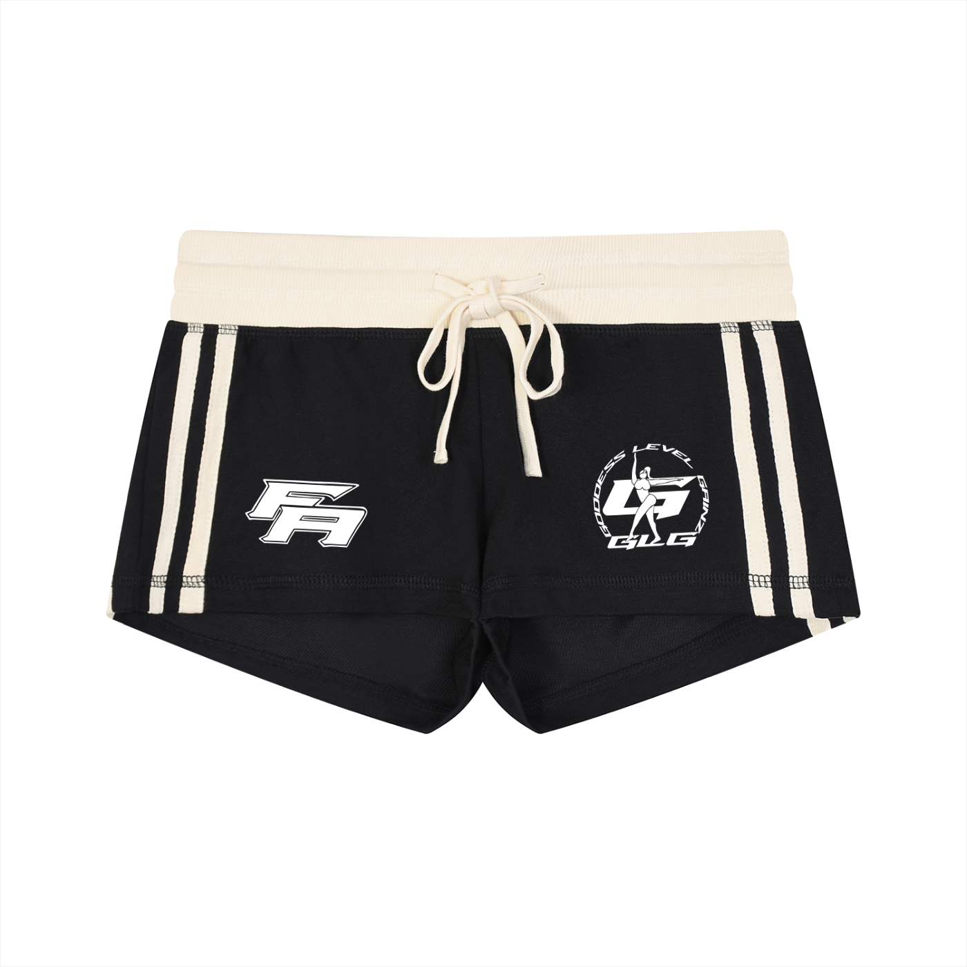 FLYWLKR ATHLETICS Women's Contrast Stripe Track Shorts