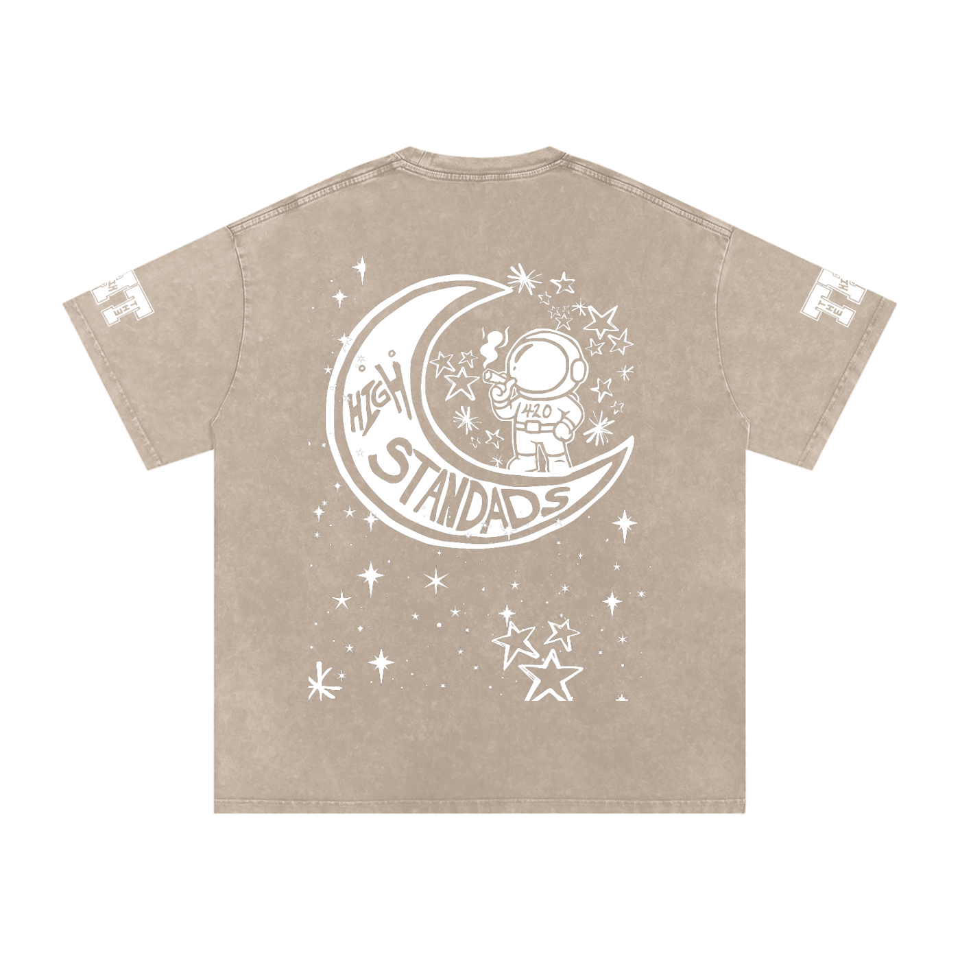 FLYWLKR "THE HIGH CLASS" Snow Washed Oversized Cotton T-Shirt