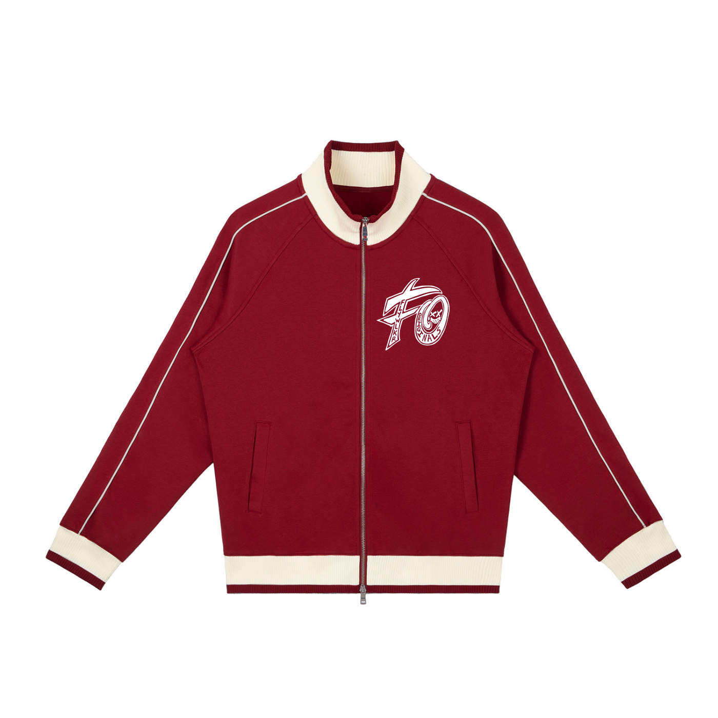 FLYWLKR "ORIGINALS" Color Block Raglan Sleeve Zip Track Jacket