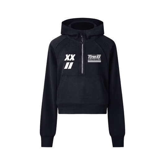 FLYWLKR "ORIGINALS" Cropped Half-Zip Hoodie