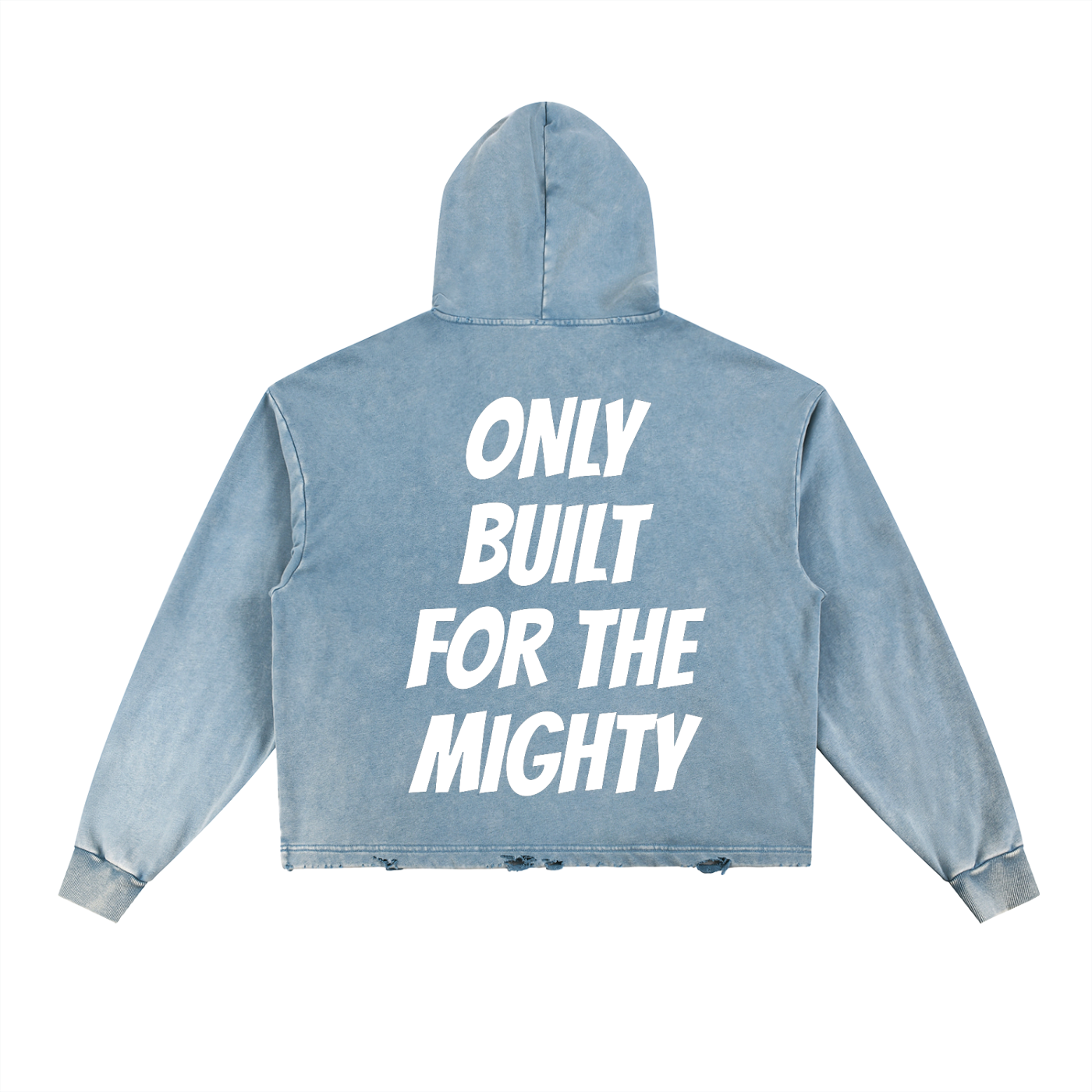 FLYWLKR "ORIGINALS" Vintage Washed Frayed-Hem Hoodie