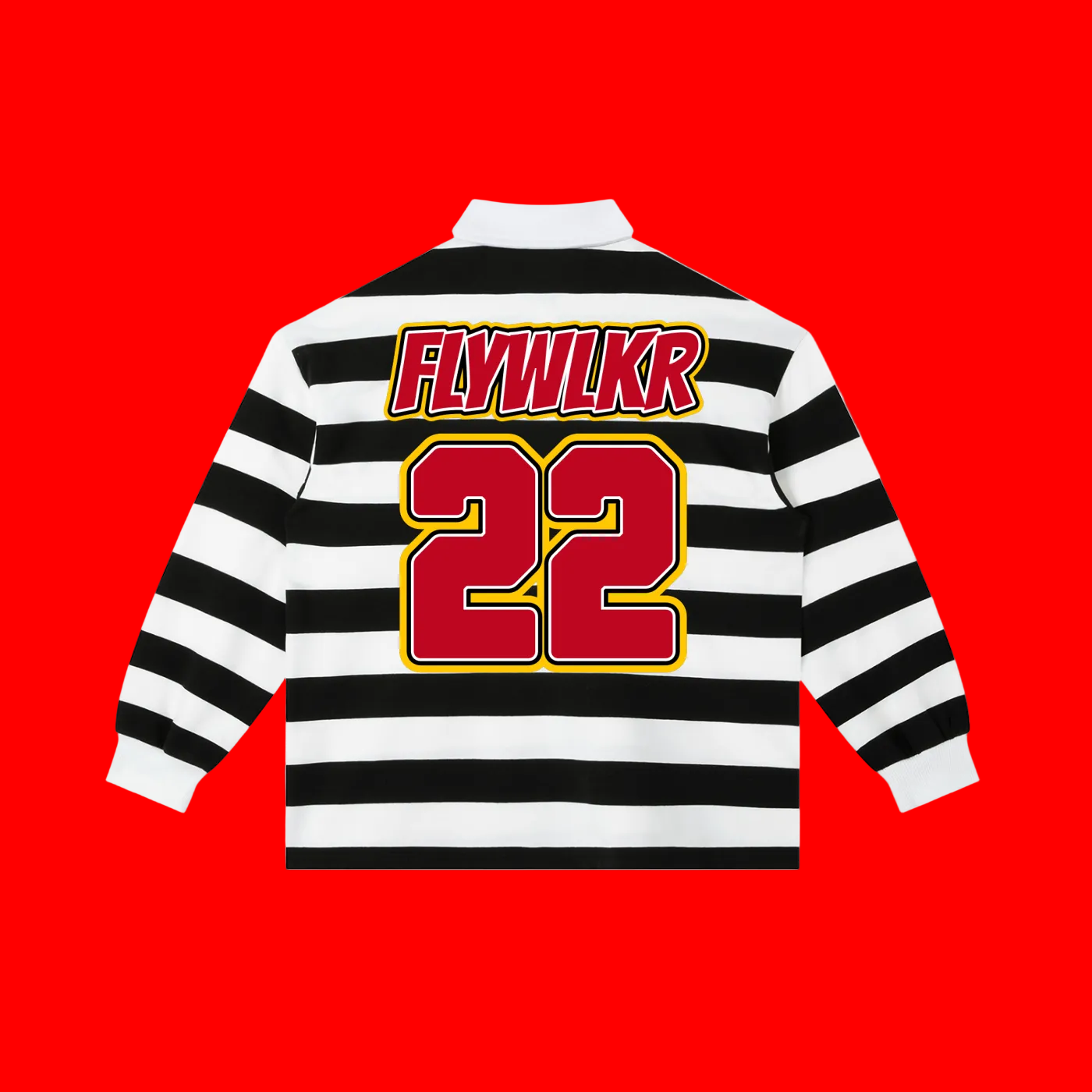 FLYWLKR X EASTSIDERS SC Color Block Stripe Polo Shirt