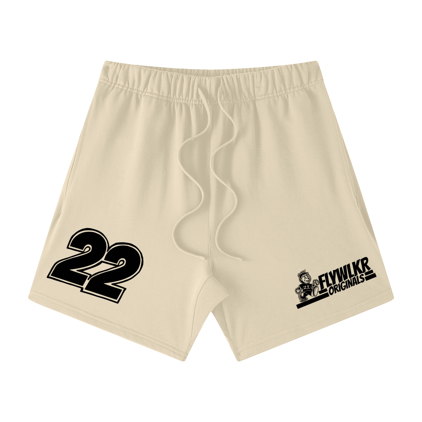FLYWLKR "ORIGINALS" Unisex Earth Tone Loose Fit Cotton Shorts