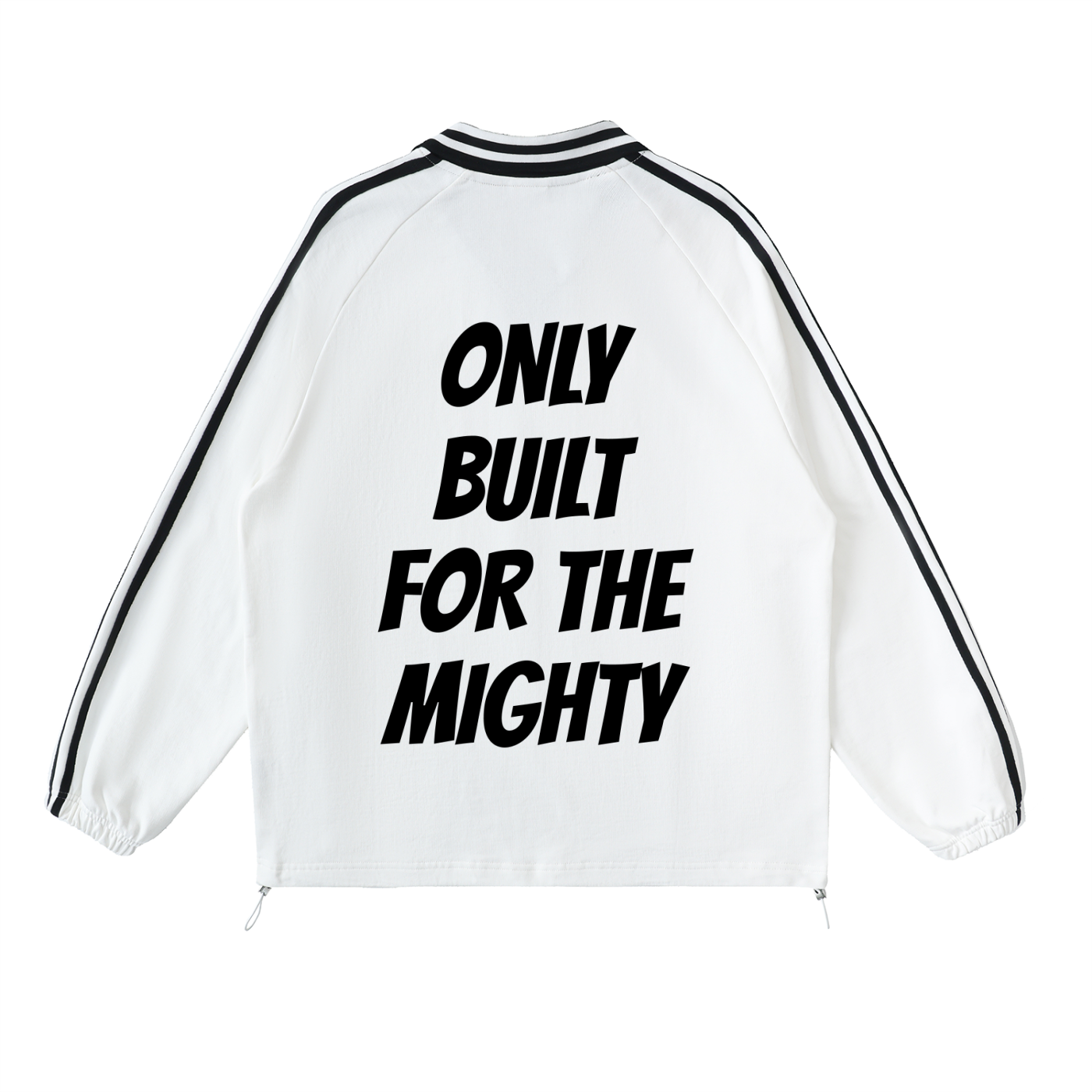 FLYWLKR "BREDY LANE SOCIAL CLUB" Contrast Striped Lapel Collar Sweatshirt