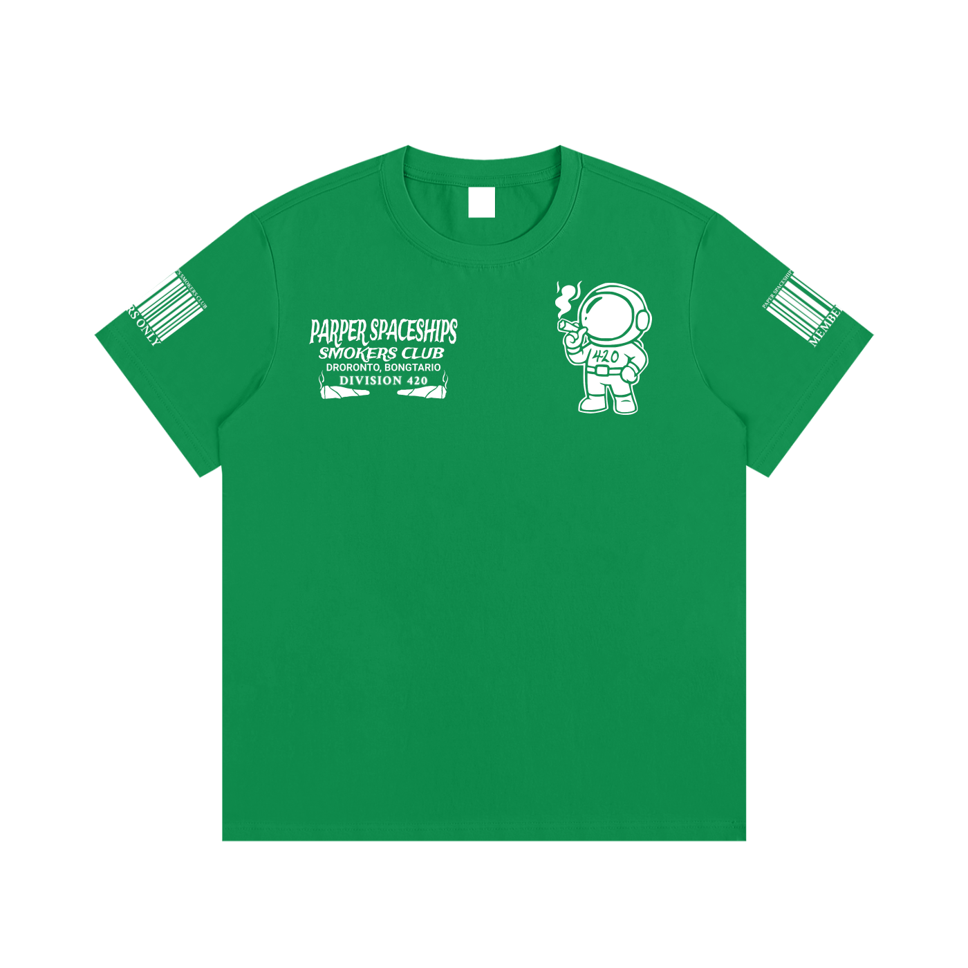FLYWLKR "PAPER SPACESHIPS SMOKERS CLUB" Essential Cotton T-Shirt
