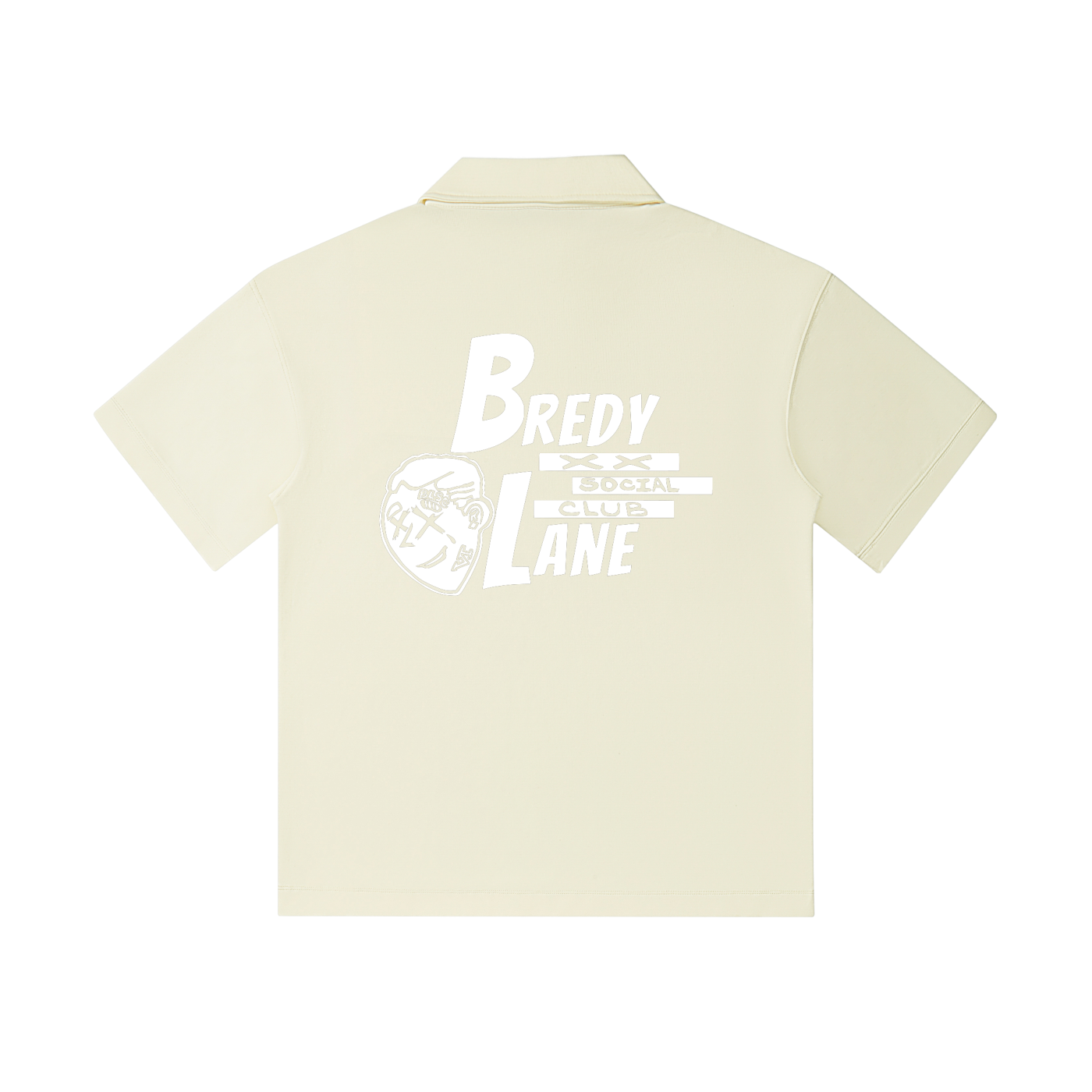FLYWLKR "BREDY LANE SOCIAL CLUB" Drop Shoulder Short-Sleeve Polo