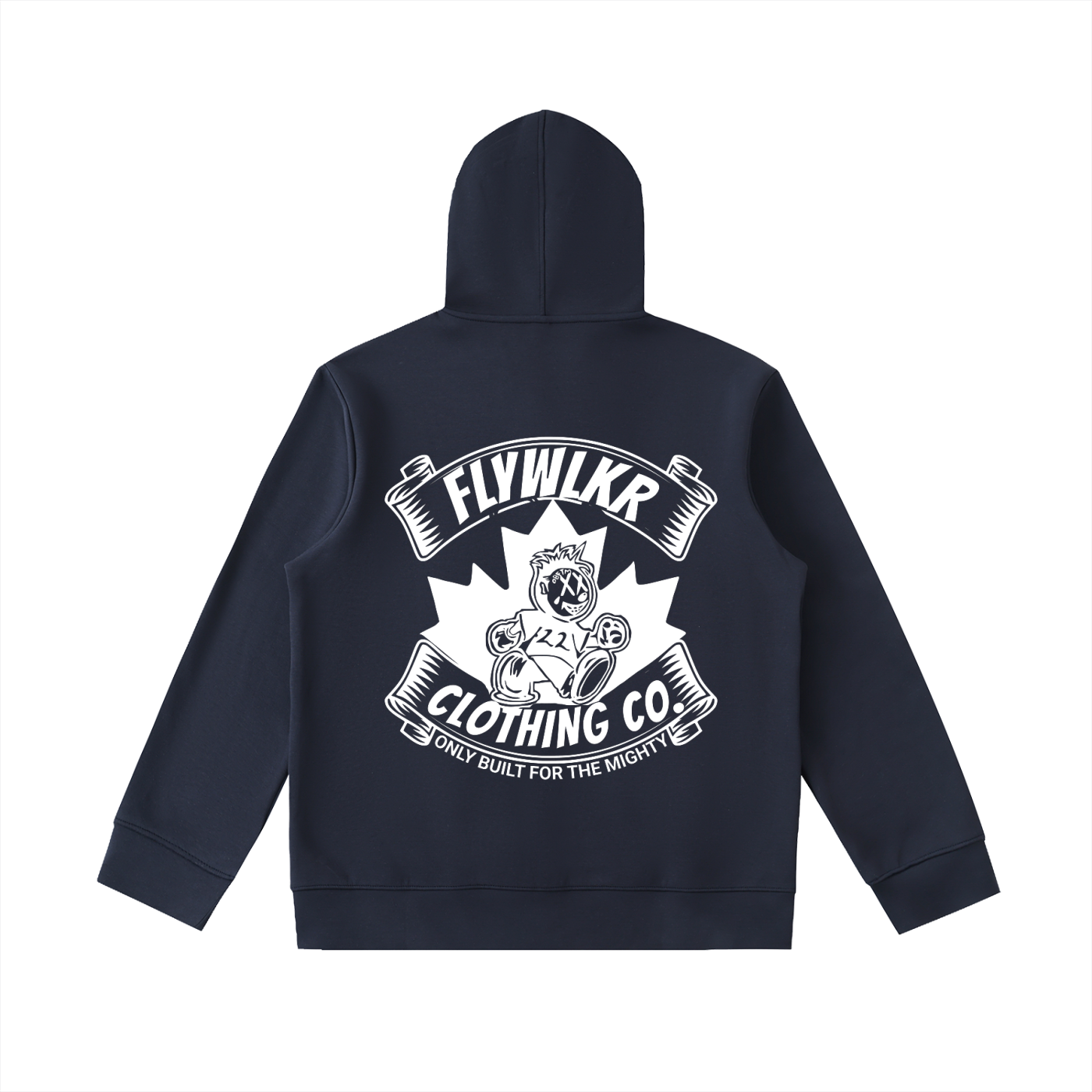 FLYWLKR "ORIGINALS" Essential Heavyweight High Neck  Zip-Up Hoodie