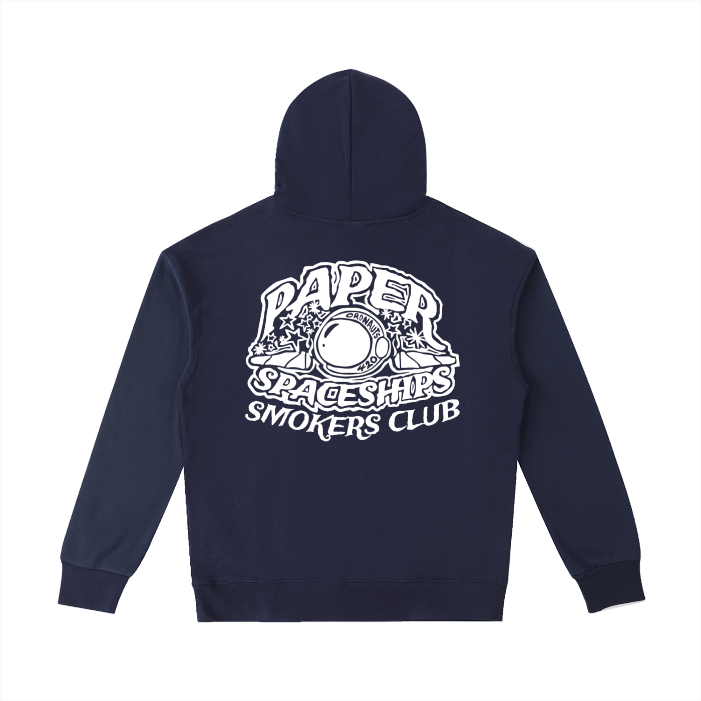FLYWLKR "PAPER SPACESHIPS SMOKERS CLUB" Essential Heavyweight Cotton Hoodie