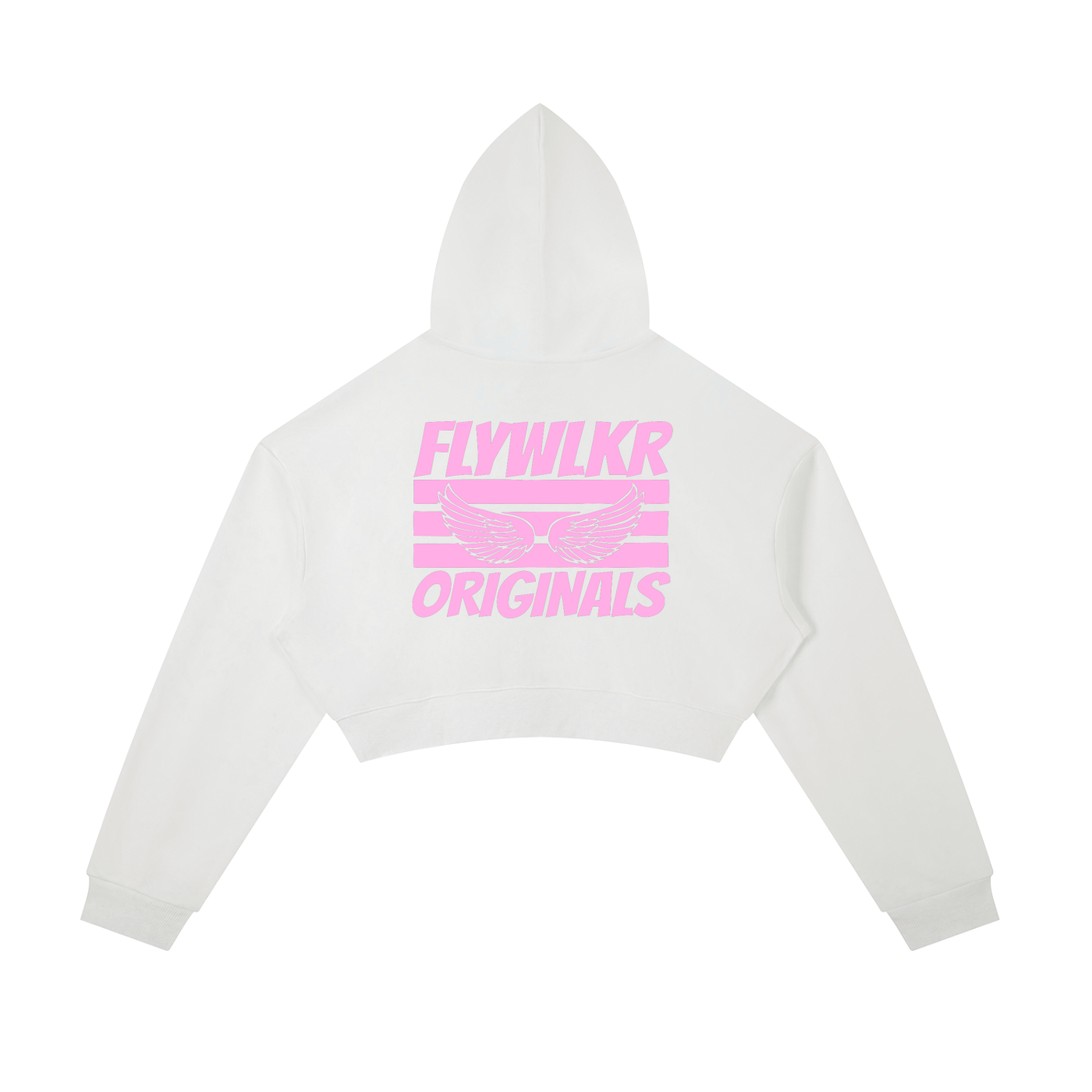 FLYWLKR "ORIGINALS" Essential Cropped Zip-Up Hoodie