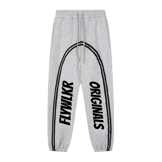 FLYWLKR "ORIGINALS" Sun Fade Contrast Tape Fleece Jogged Sweatpants