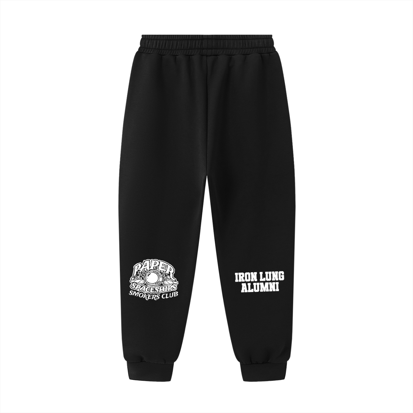 FLYWLKR "PAPER SPACESHIPS SMOKERS CLUB " Essential Drawstring Jogged Sweatpants