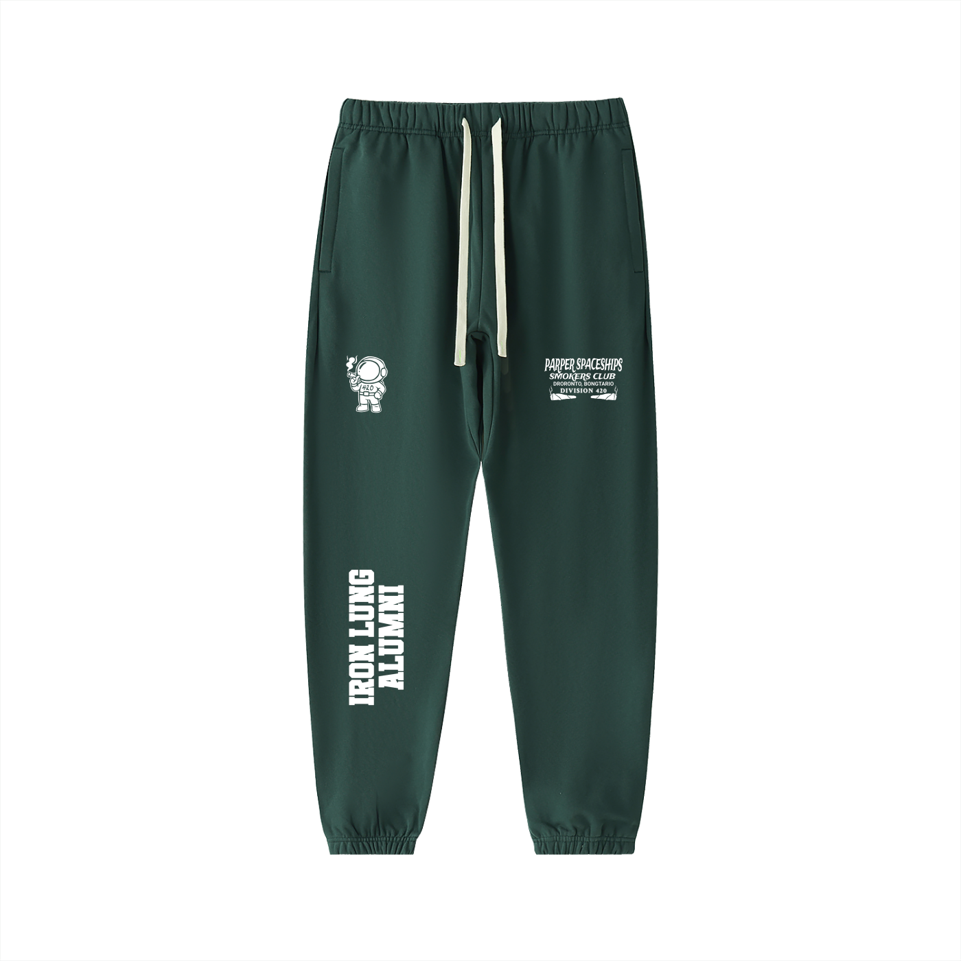 FLYWLKR "PAPER SPACESHIPS SMOKERS CLUB" Essential Heavyweight Cotton Sweatpants