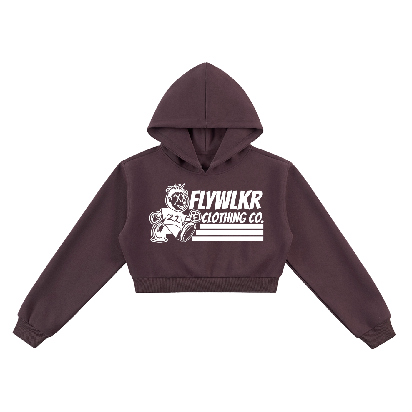 FLYWLKR "ORIGINALS" Essential Cropped Hoodie